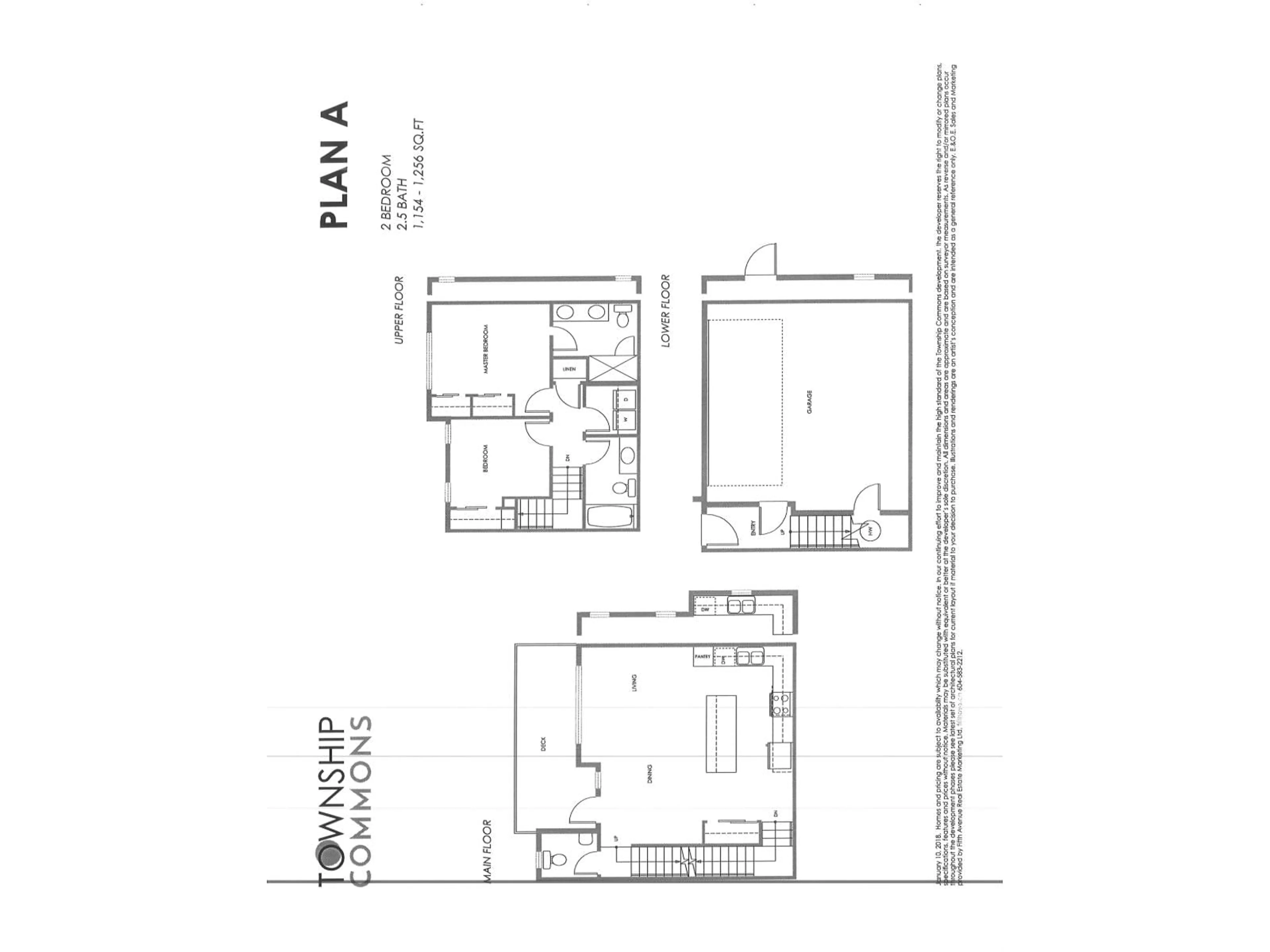 Floor plan for 75 - 20487 65 AVENUE, Langley British Columbia V2Y3K8