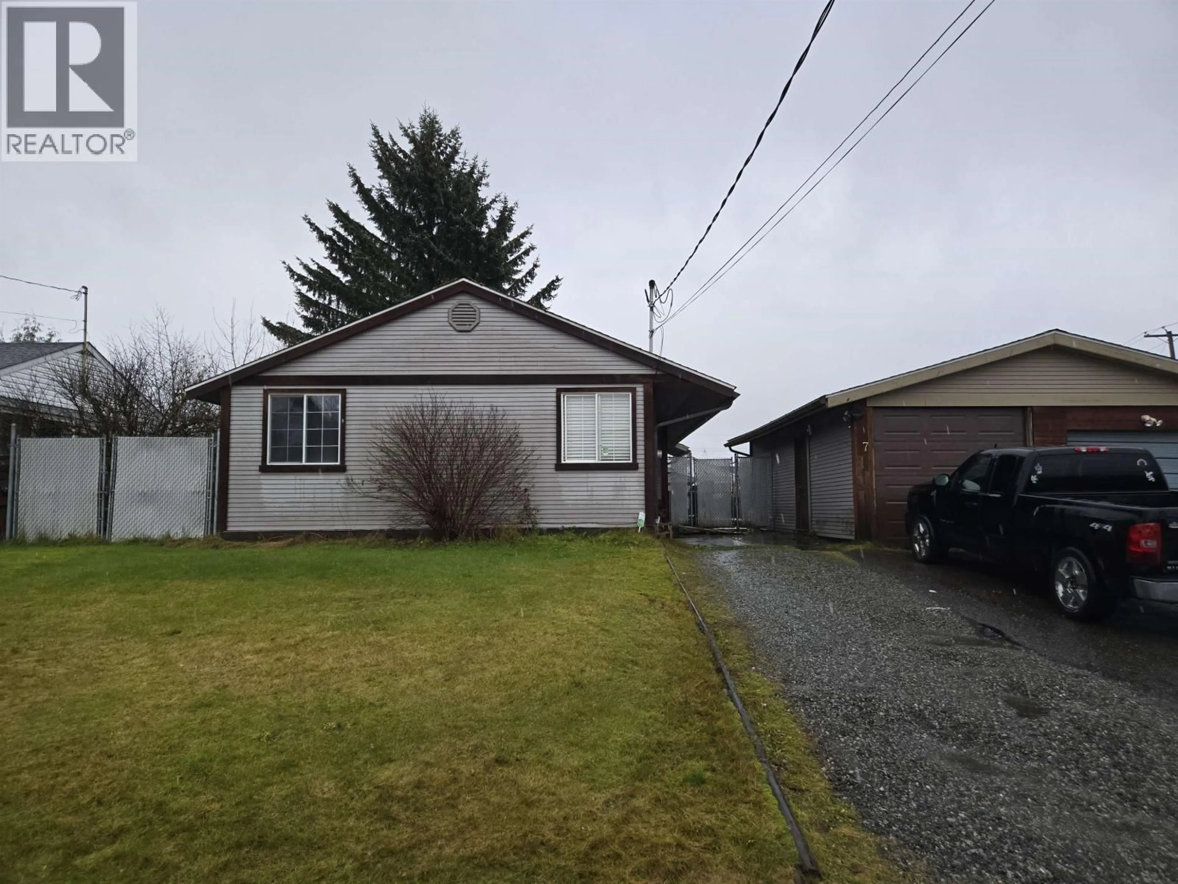 A pic from outside/outdoor area/front of a property/back of a property/a pic from drone, street for 7 KITLOPE STREET, Kitimat British Columbia V8C1X6