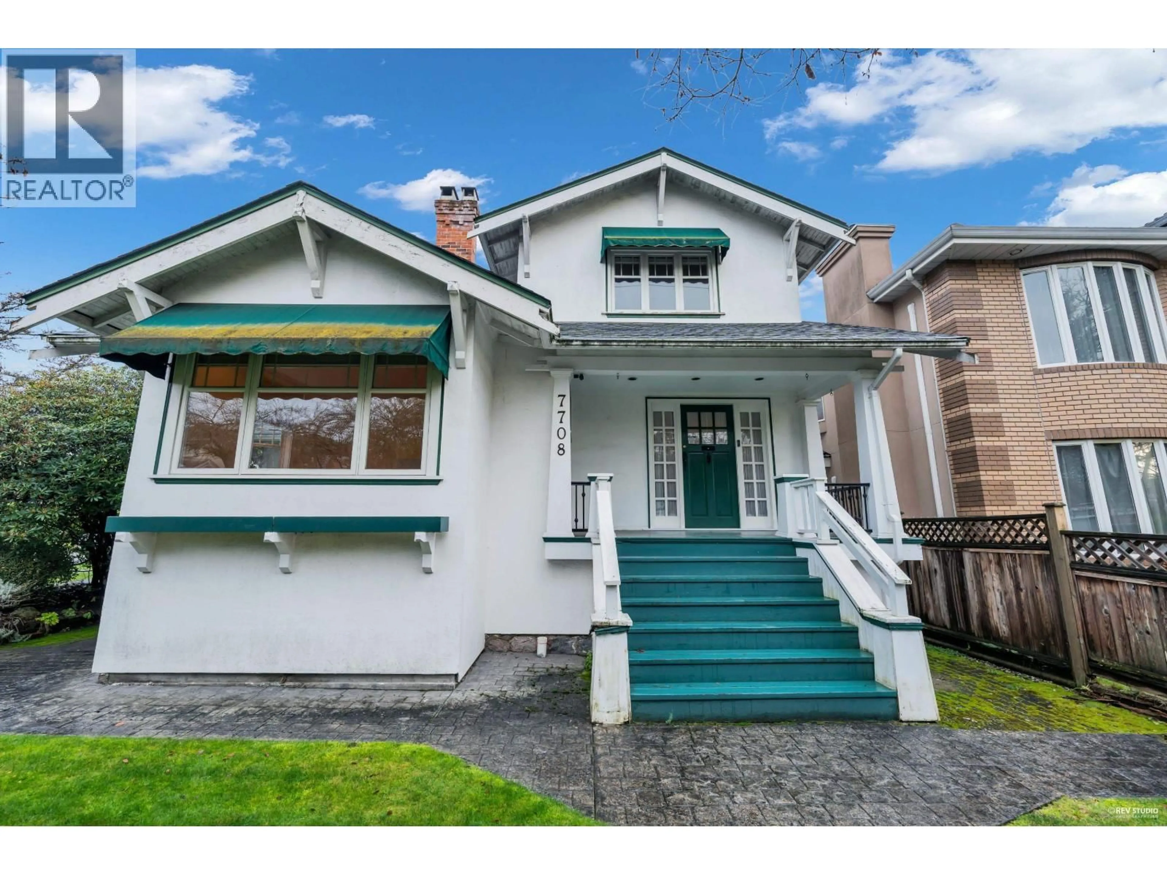 Home with vinyl exterior material, street for 7708 HEATHER STREET, Vancouver British Columbia V6P3R4