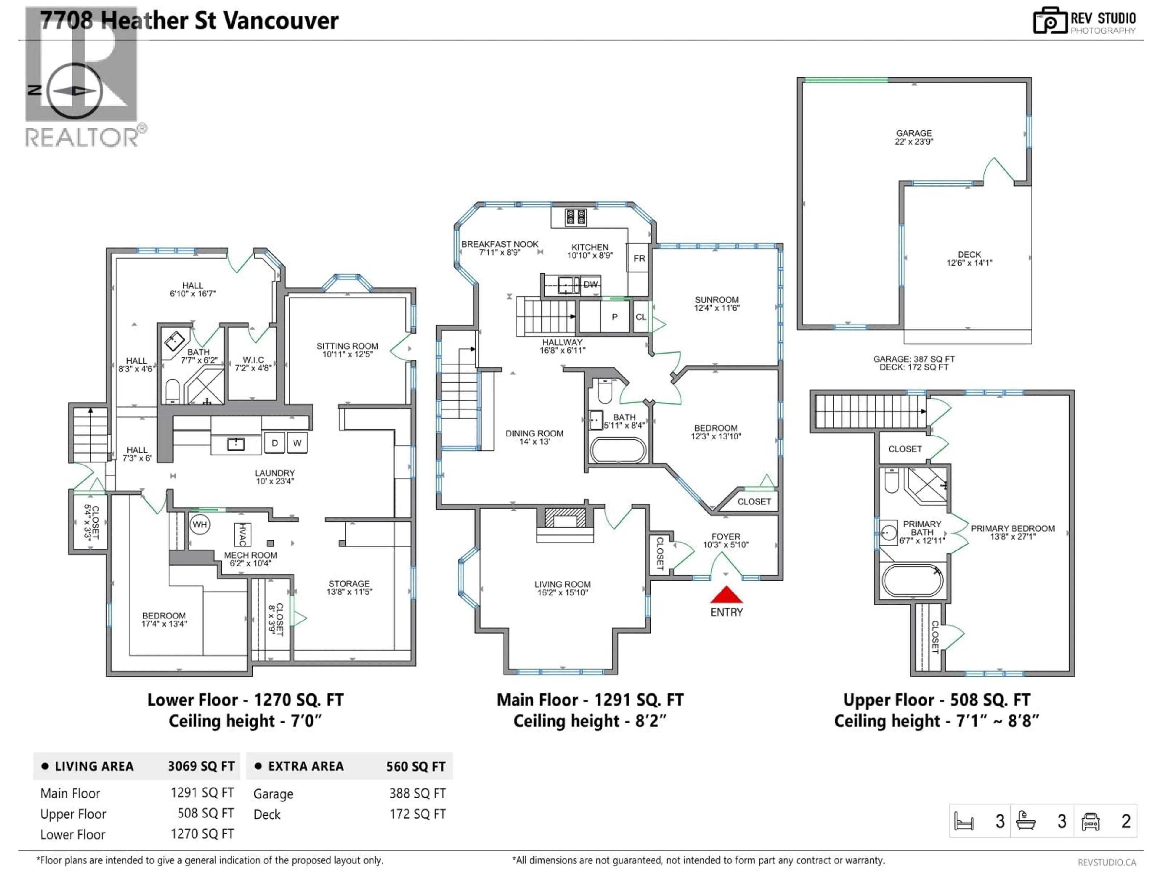 Floor plan for 7708 HEATHER STREET, Vancouver British Columbia V6P3R4