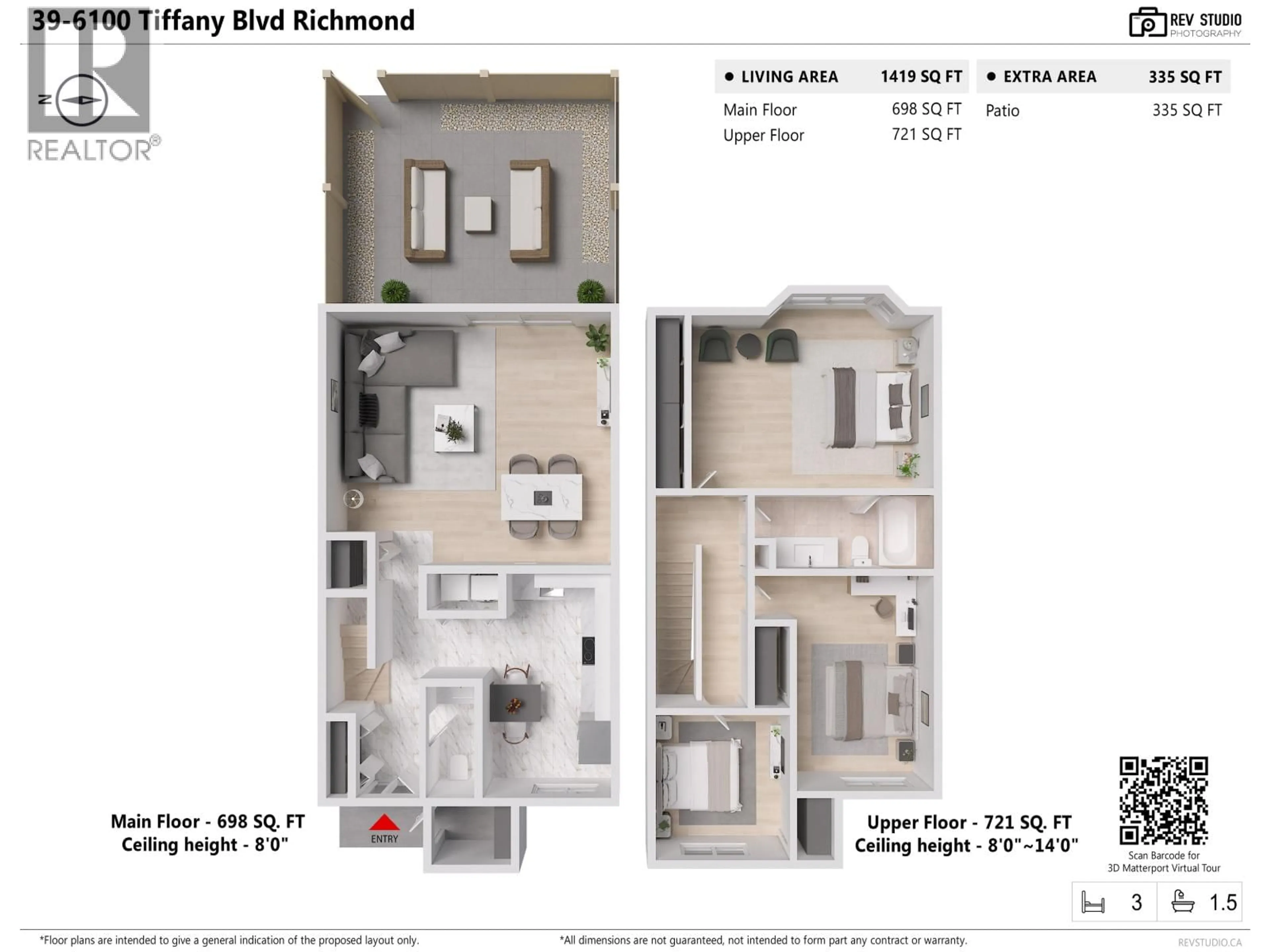 Floor plan for 39 - 6100 TIFFANY BOULEVARD, Richmond British Columbia V7C5A8