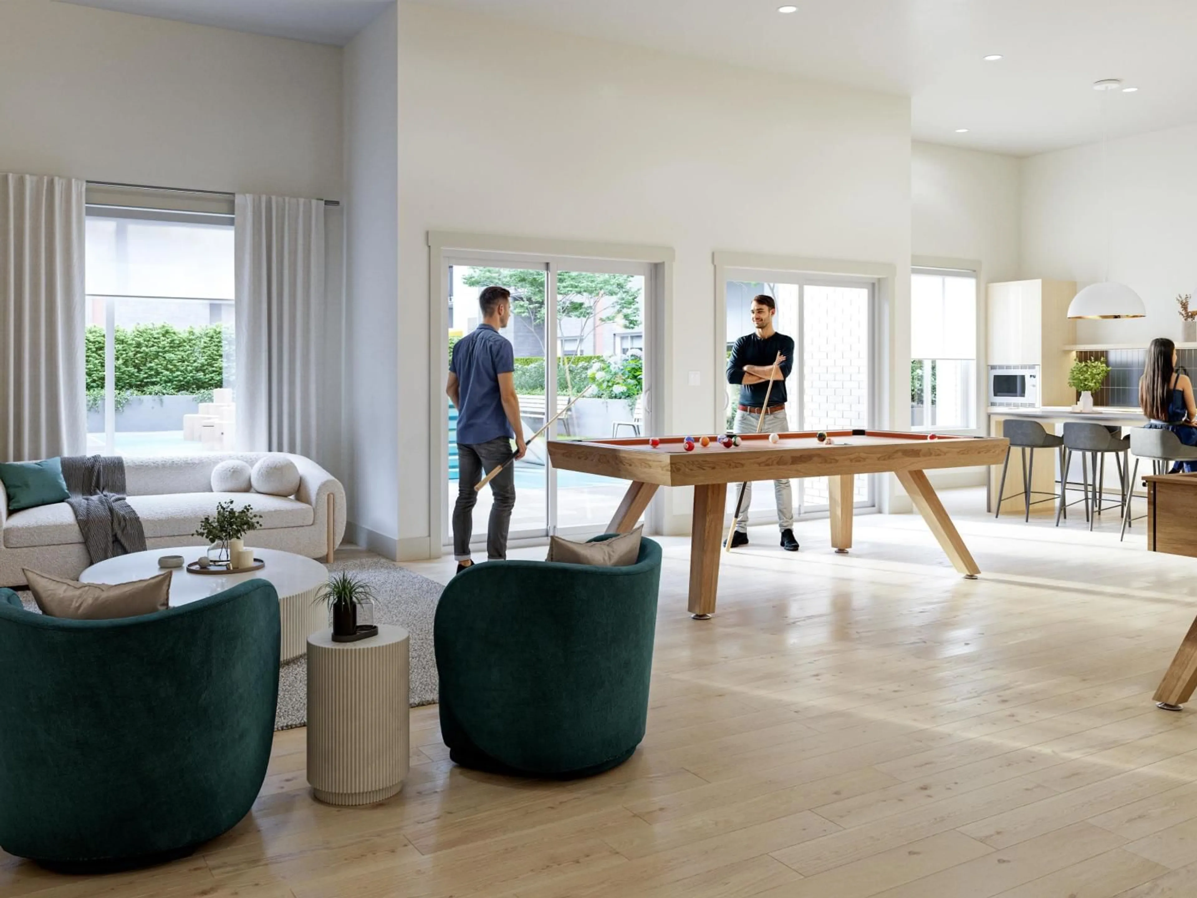 Living room with furniture, unknown for A420 - 5360 204 STREET, Langley British Columbia V0V0V0