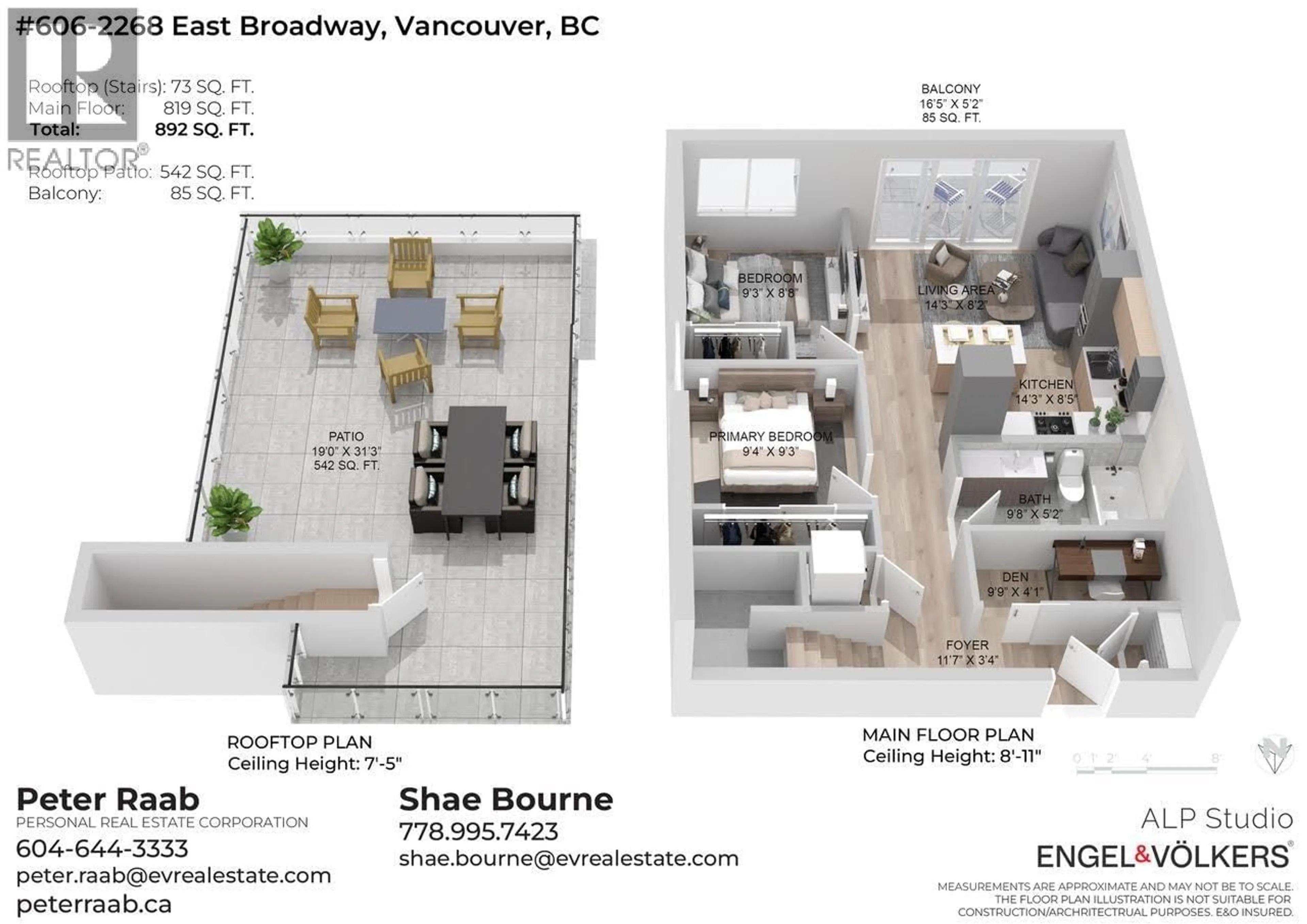 Floor plan for 606 - 2268 BROADWAY, Vancouver British Columbia V5N1W9