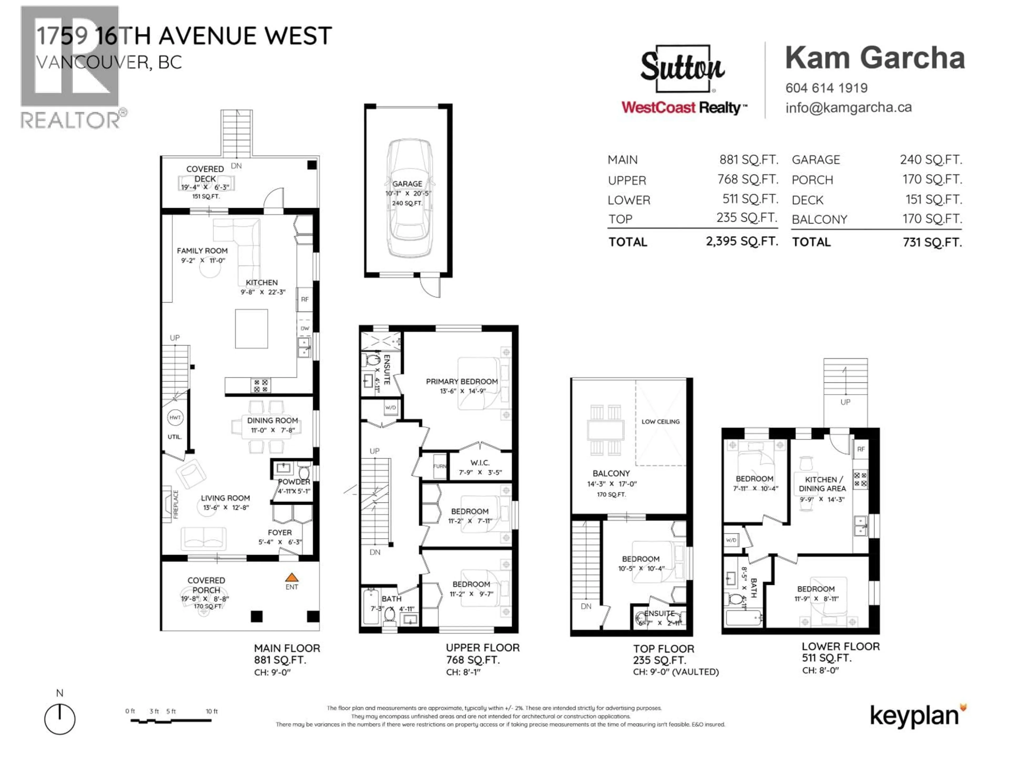 Floor plan for 1759 16TH AVENUE, Vancouver British Columbia V6J2L9
