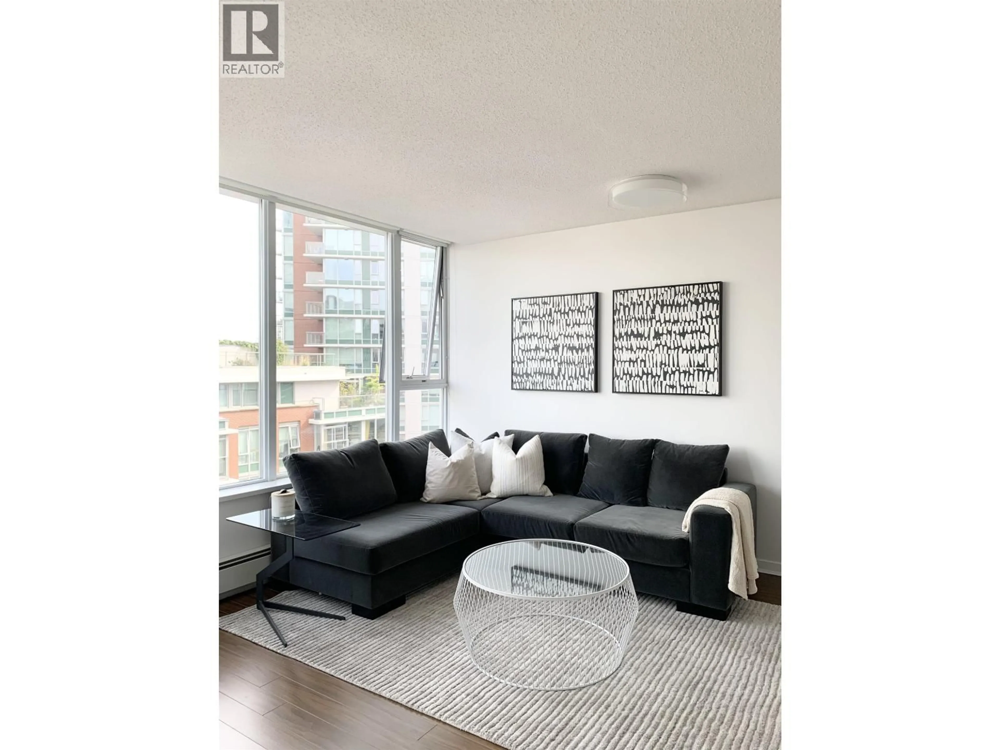 Living room with furniture, unknown for 701 - 633 ABBOTT STREET, Vancouver British Columbia V6B0J3