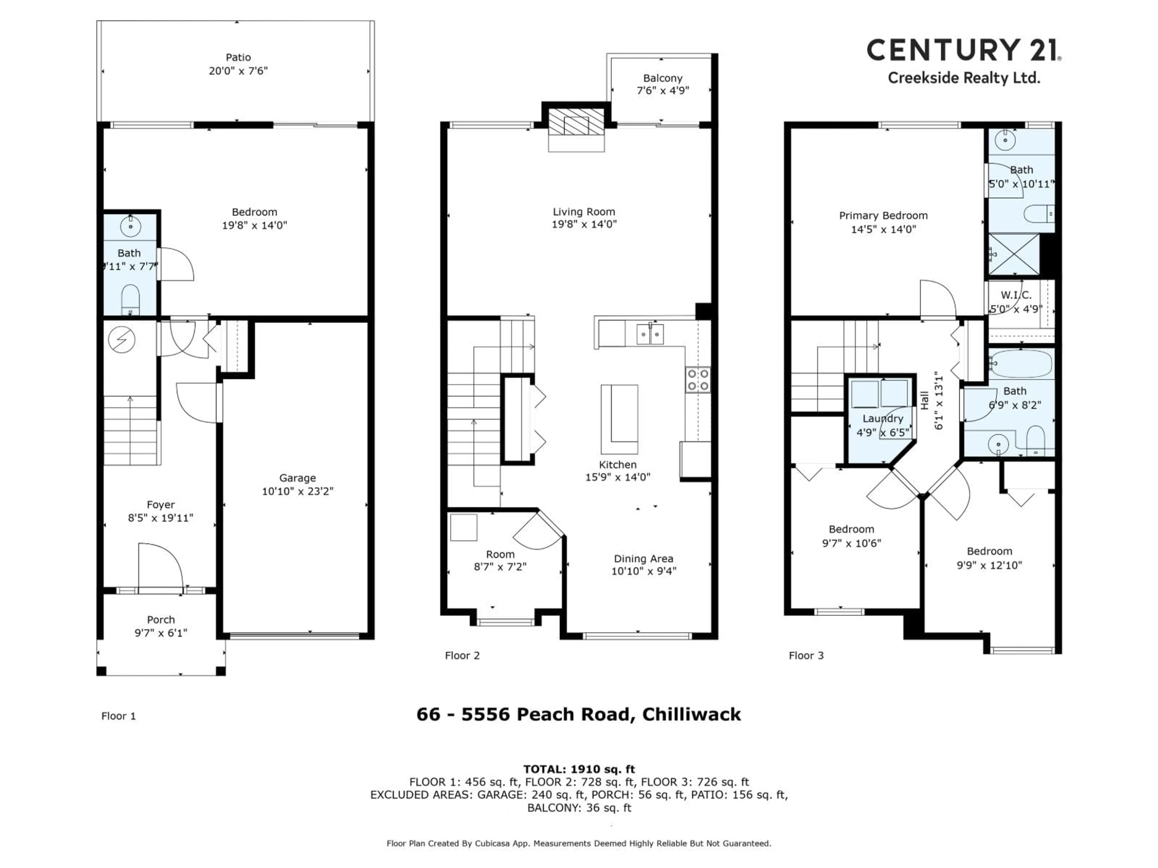 Floor plan for 66 - 5556 PEACH ROAD, Chilliwack British Columbia V2R5X4
