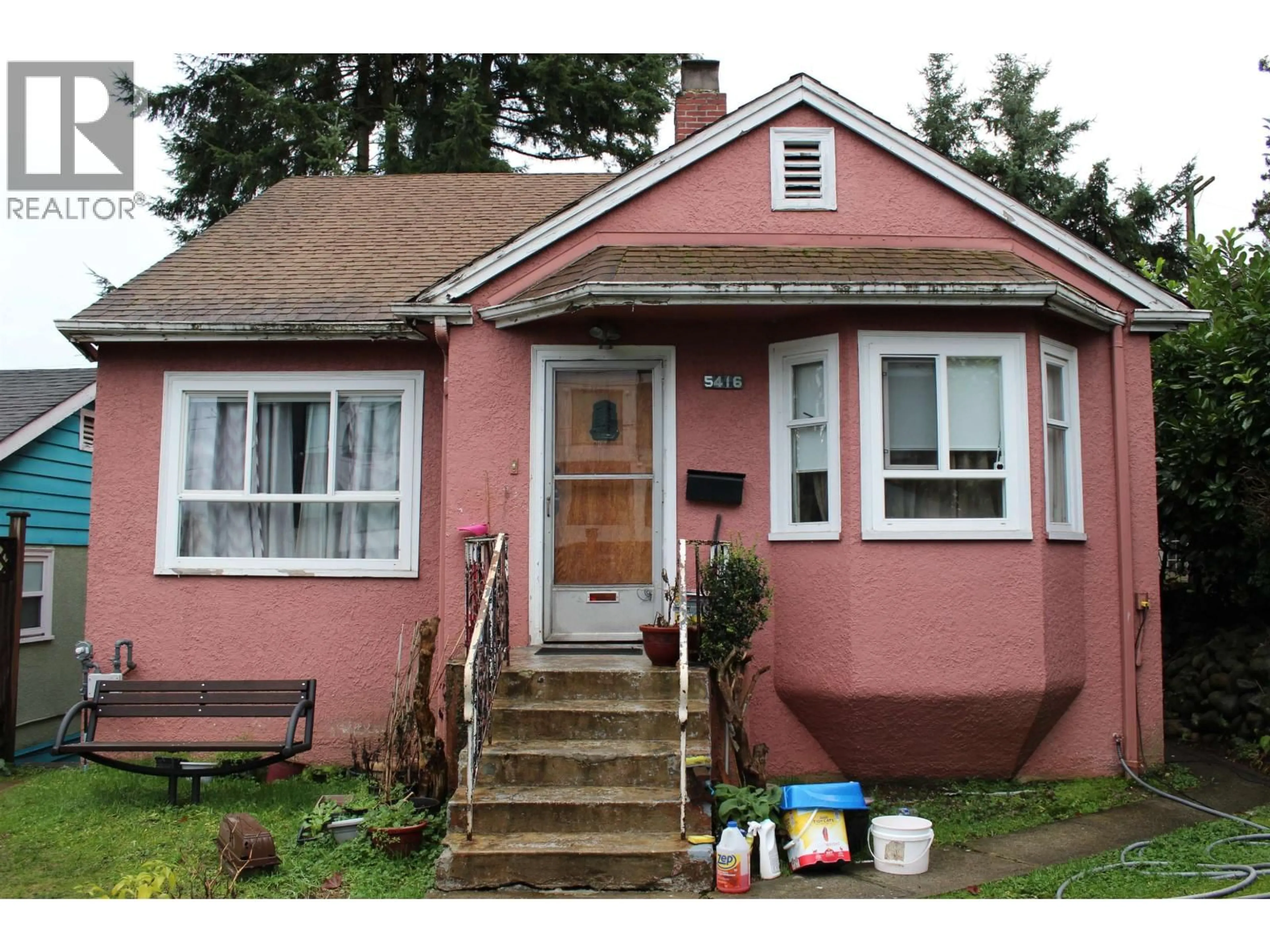 Home with vinyl exterior material, street for 5416 JOYCE STREET, Vancouver British Columbia V5R4H5