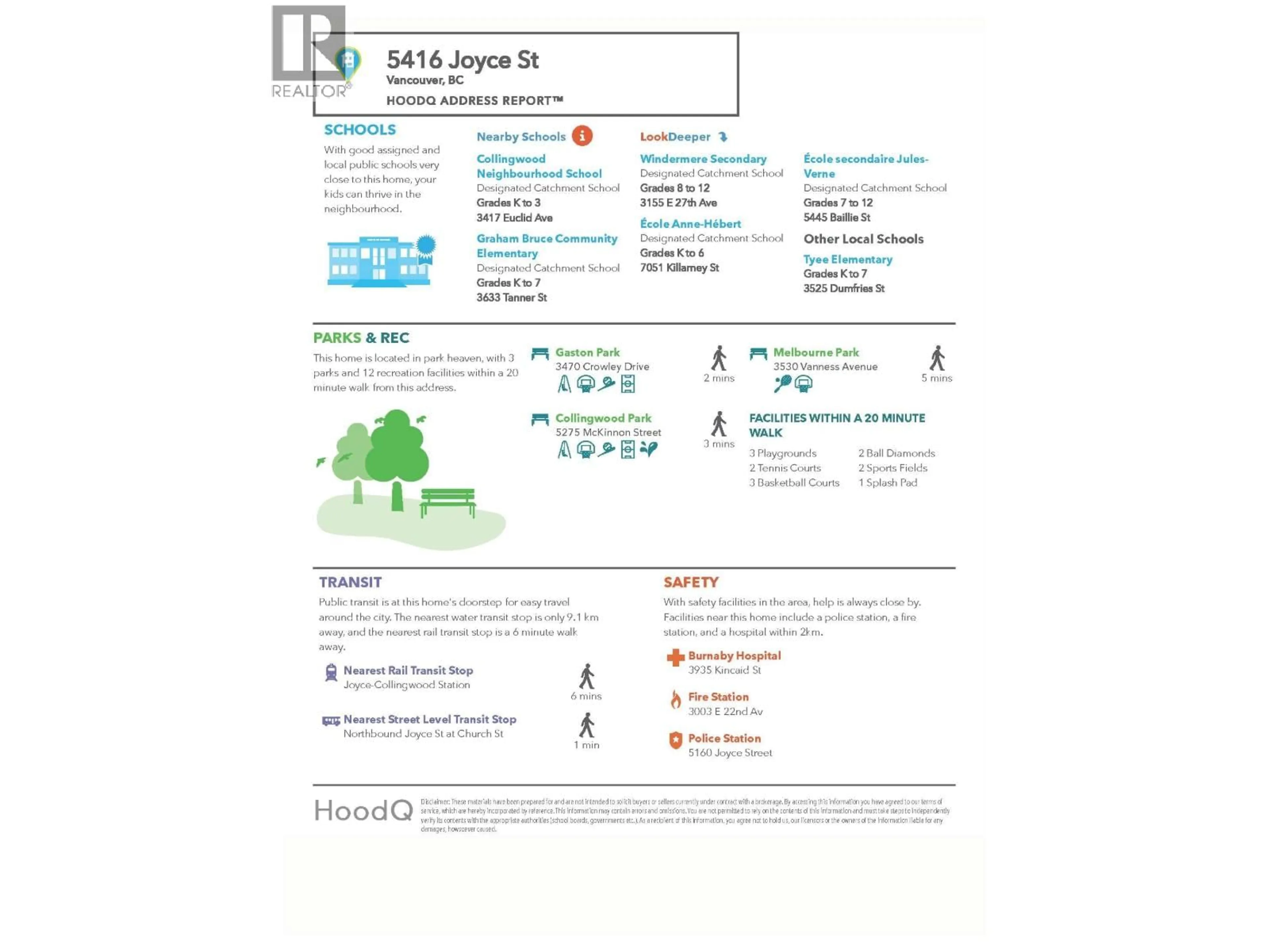 Unknown for 5416 JOYCE STREET, Vancouver British Columbia V5R4H5