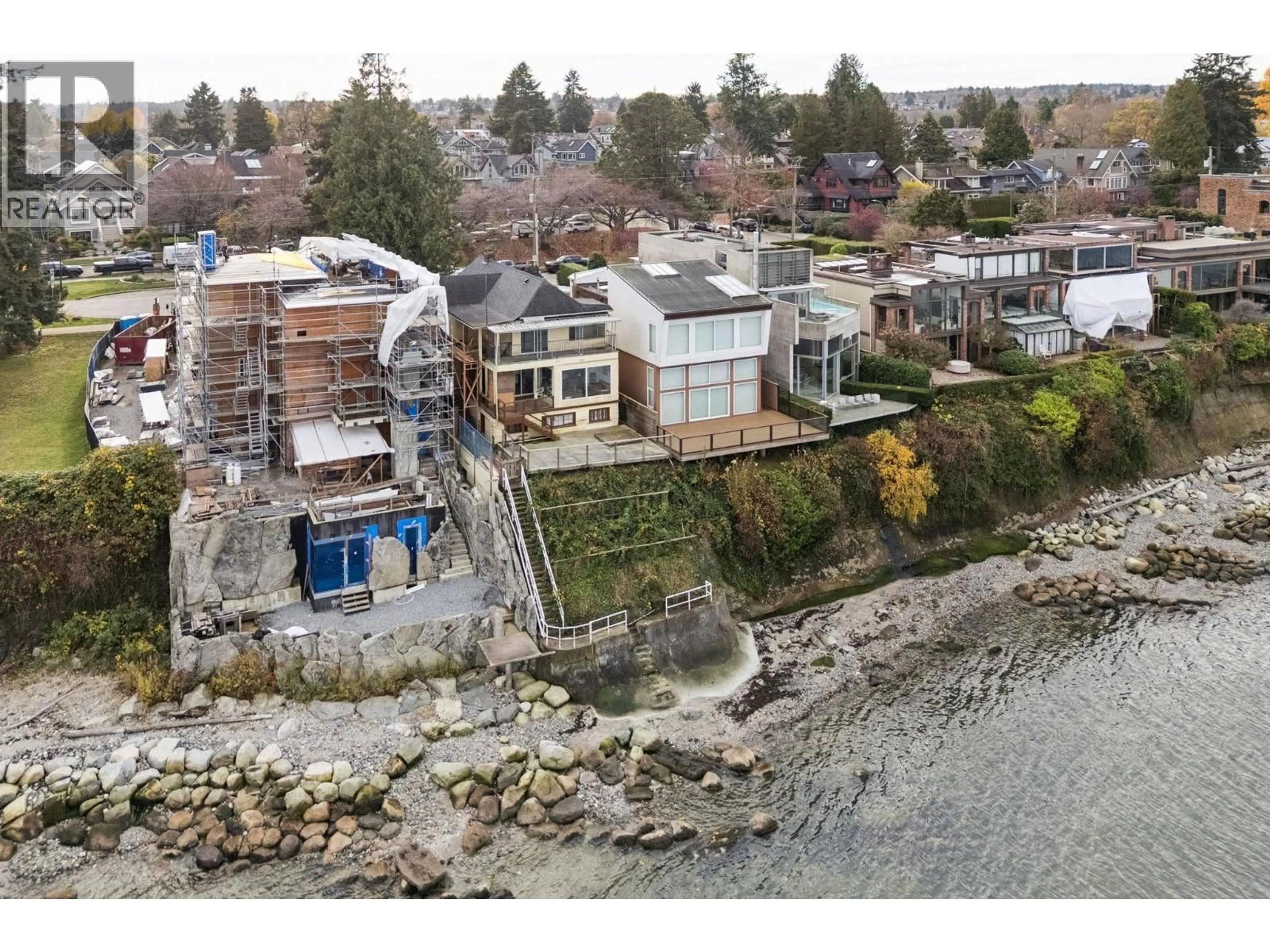A pic from outside/outdoor area/front of a property/back of a property/a pic from drone, water/lake/river/ocean view for 3243 POINT GREY ROAD, Vancouver British Columbia V6K1B3