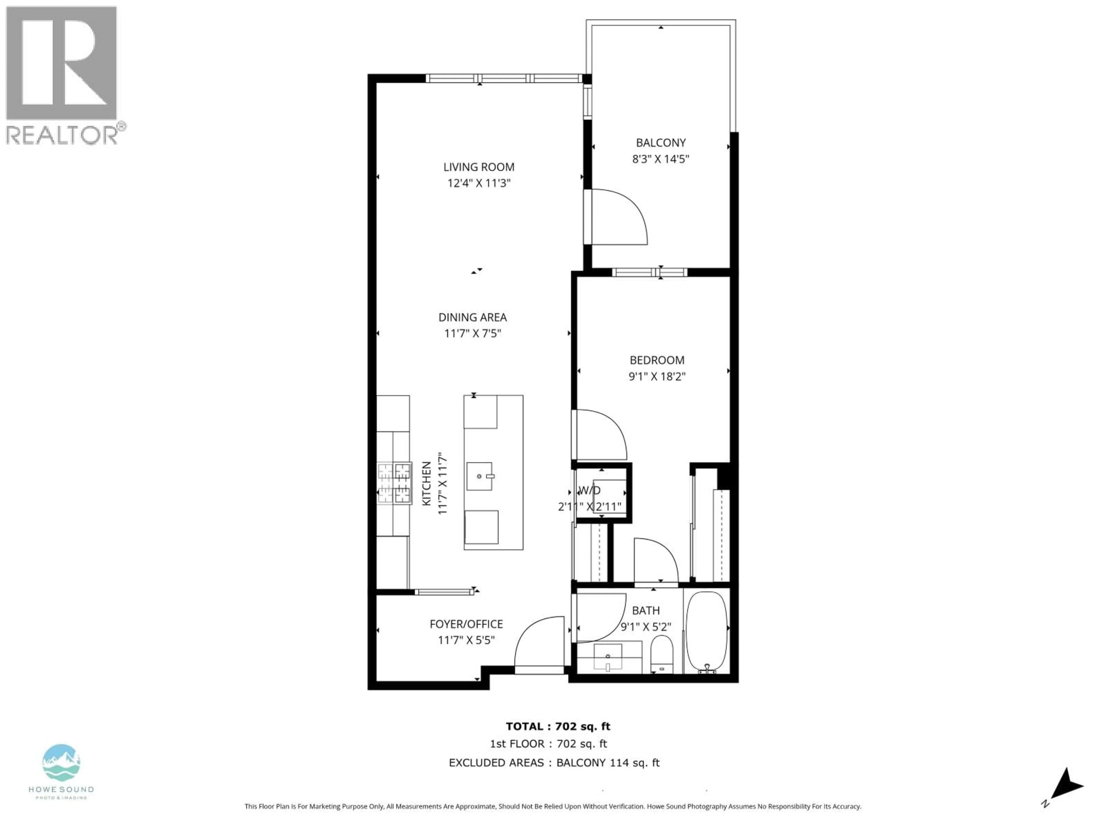 Floor plan for 606 - 1504 SCOTT CRES, Squamish British Columbia V0N3G0