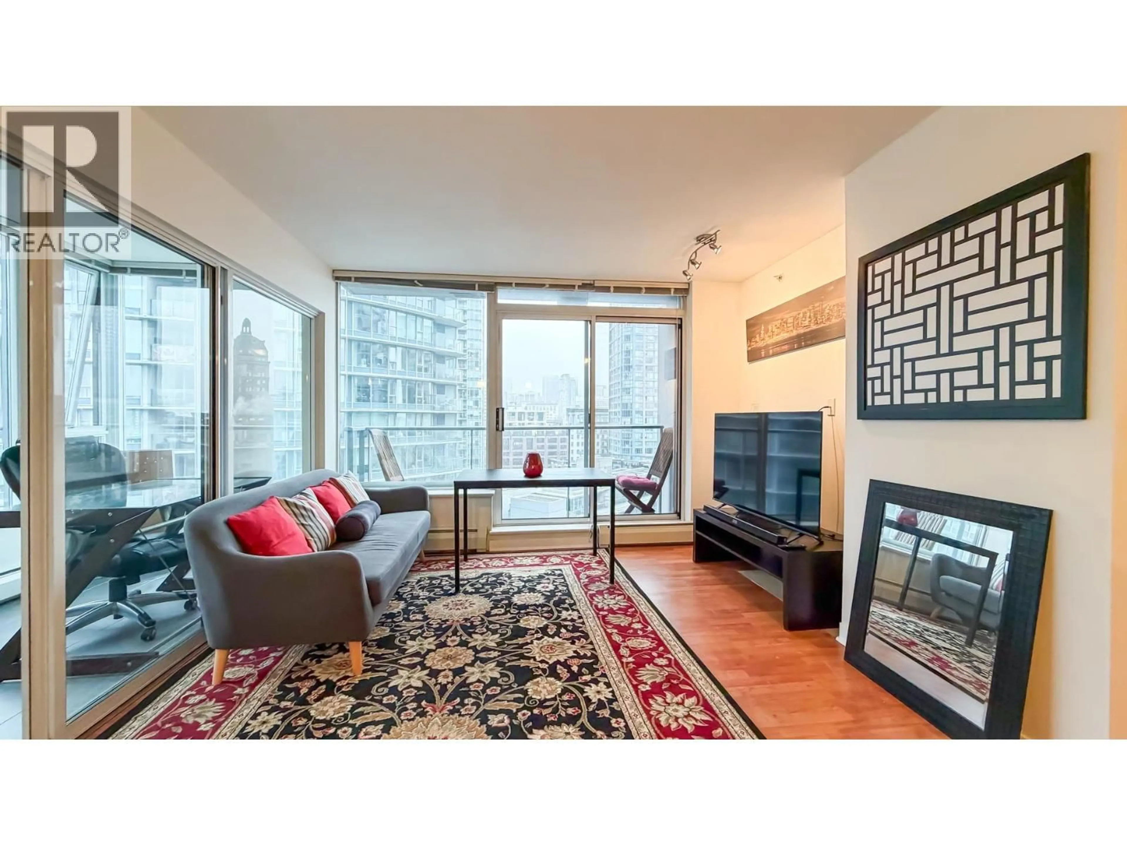 Living room with furniture, unknown for 1606 - 688 ABBOTT STREET, Vancouver British Columbia V6B0B9