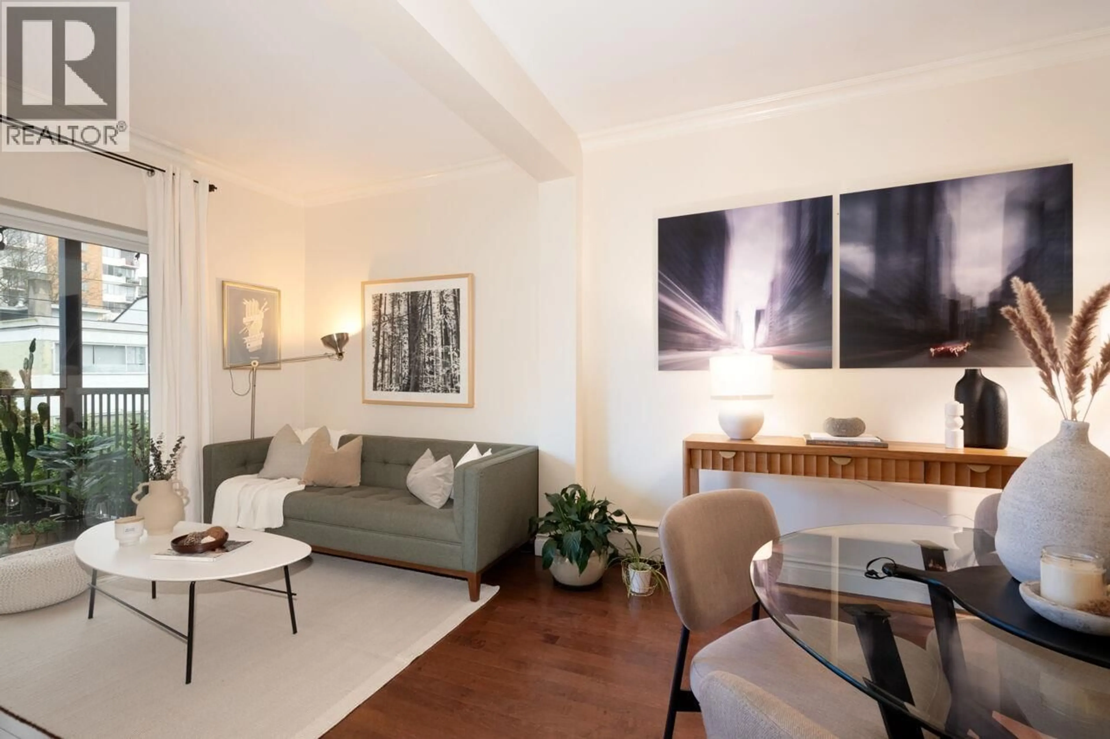 Living room with furniture, unknown for 308 - 1655 NELSON STREET, Vancouver British Columbia V6G1M4