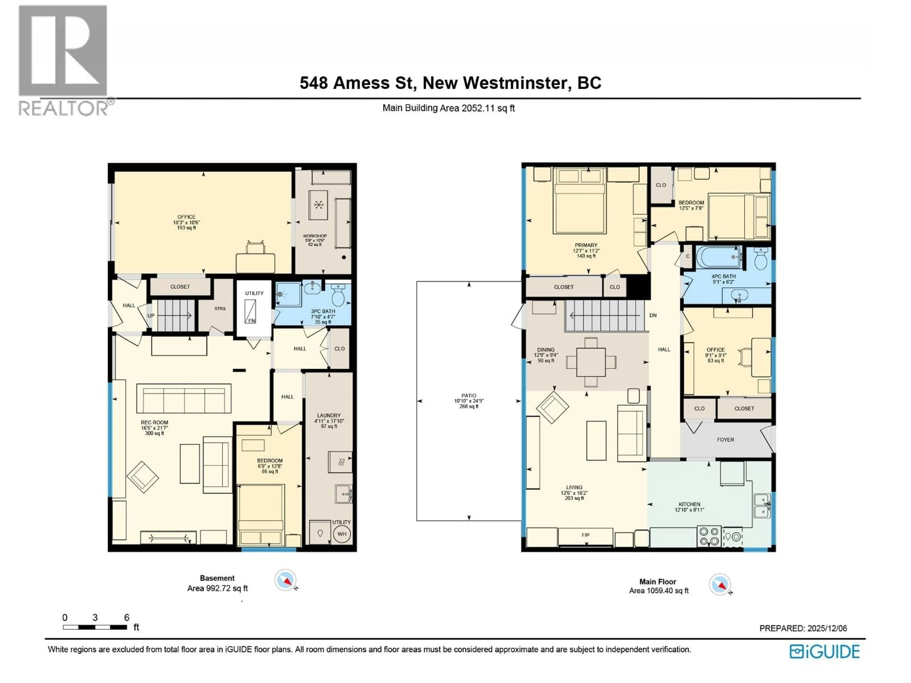 Floor plan for 548 AMESS STREET, New Westminster British Columbia V3L4A9
