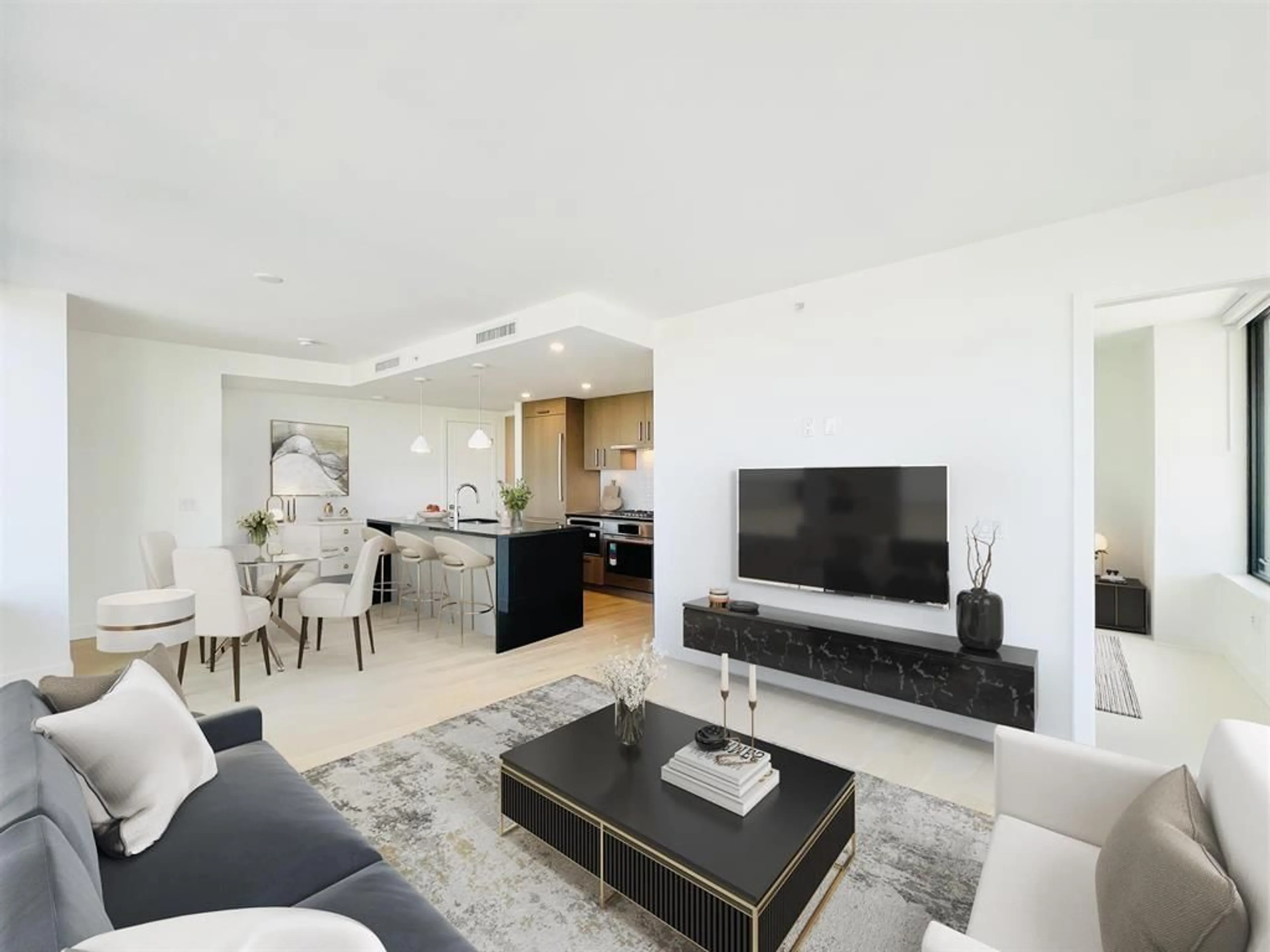 Living room with furniture, unknown for 410 - 1588 JOHNSTON ROAD, White Rock British Columbia V4B3Z7