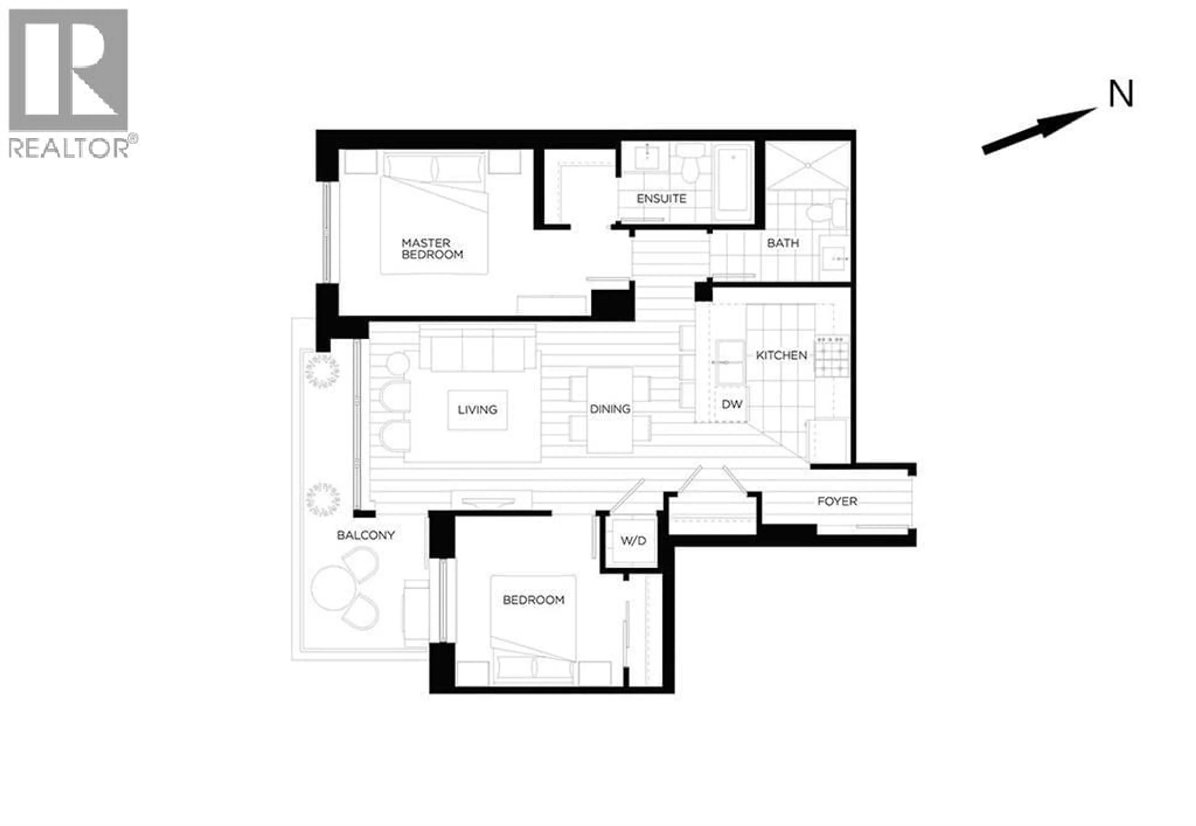 Floor plan for 1905 - 3080 LINCOLN AVENUE, Coquitlam British Columbia V3B0L9