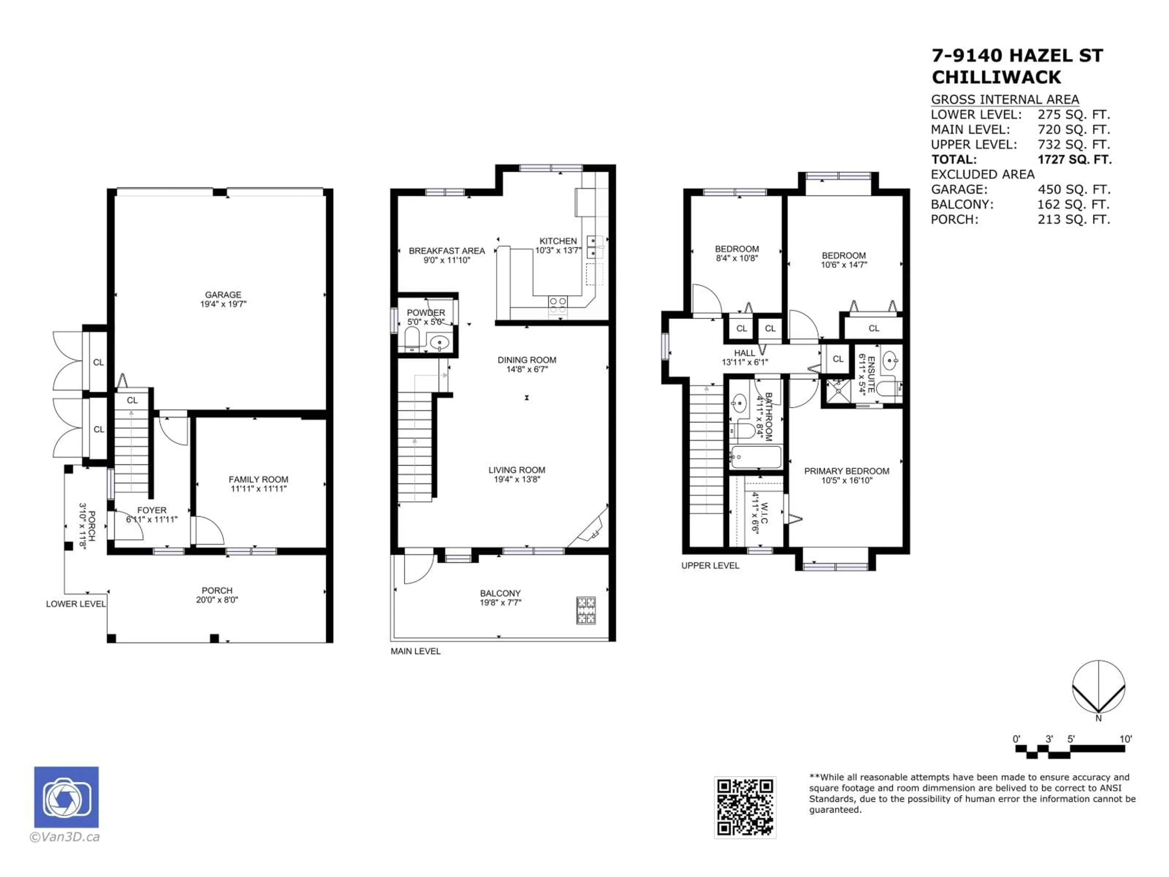 Floor plan for 7 - 9140 HAZEL STREET, Chilliwack British Columbia V2P0C2