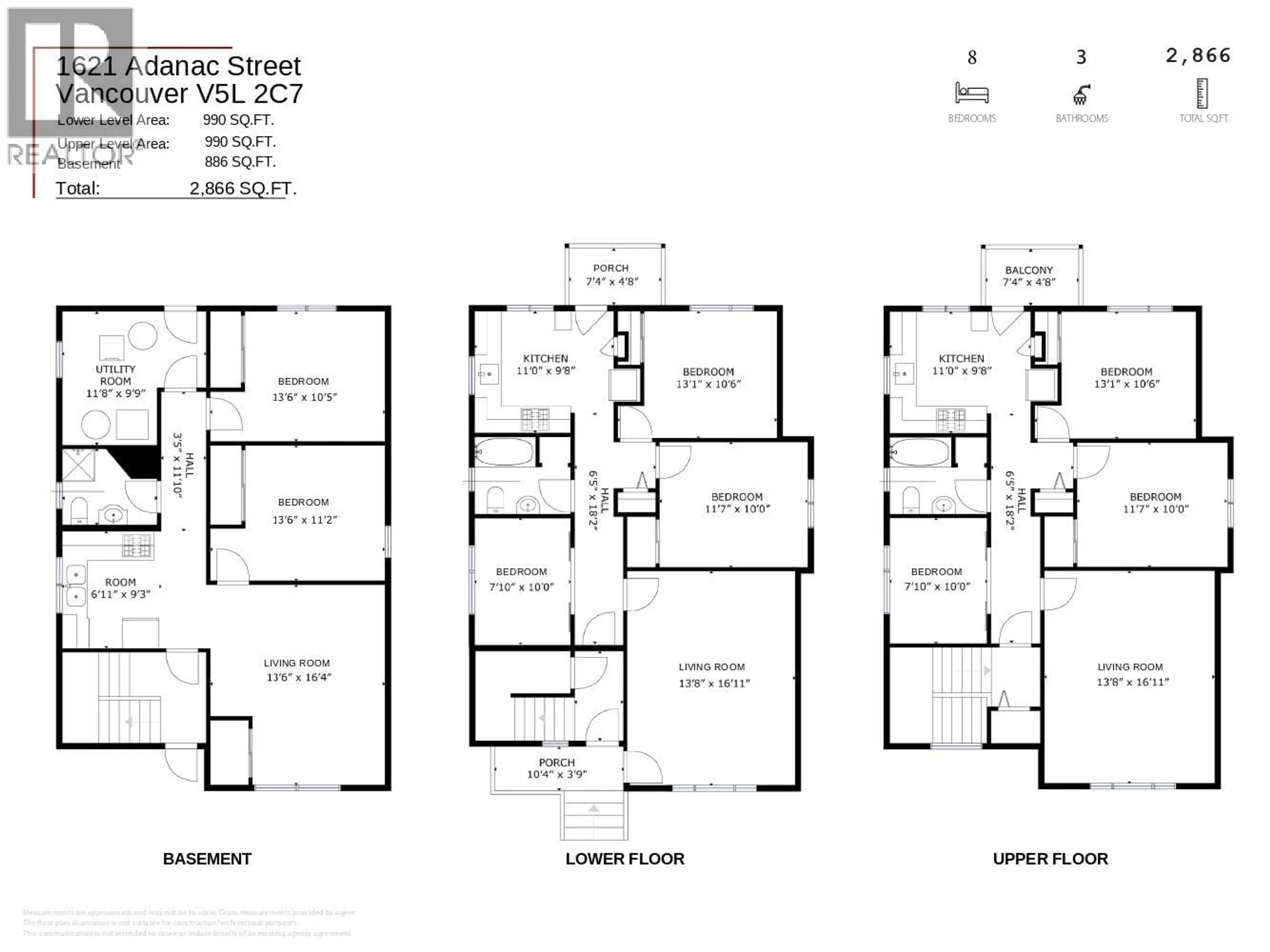 Floor plan for 1621 ADANAC STREET, Vancouver British Columbia V5L2C7