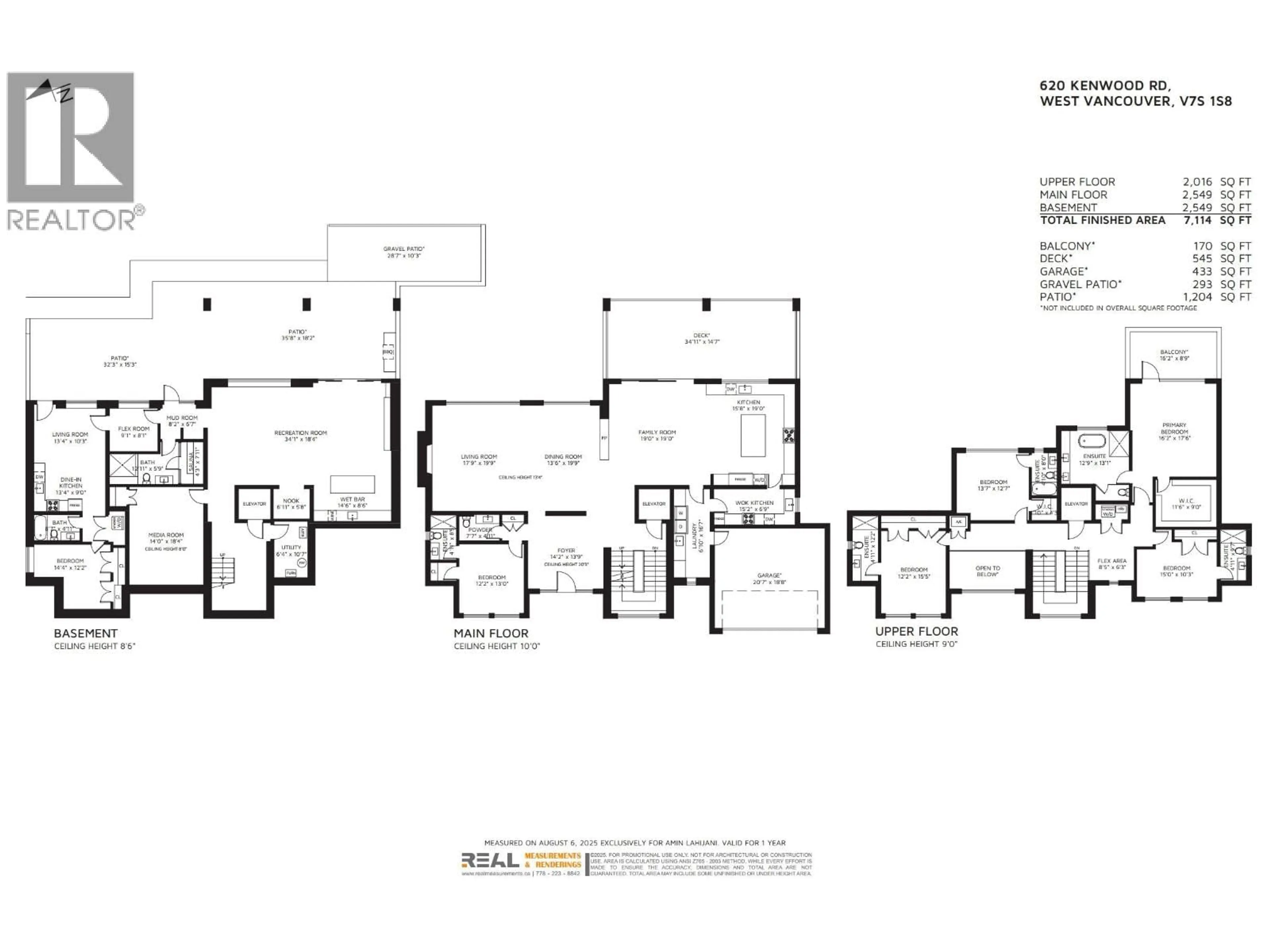 Floor plan for 620 KENWOOD ROAD, West Vancouver British Columbia V7S1S8