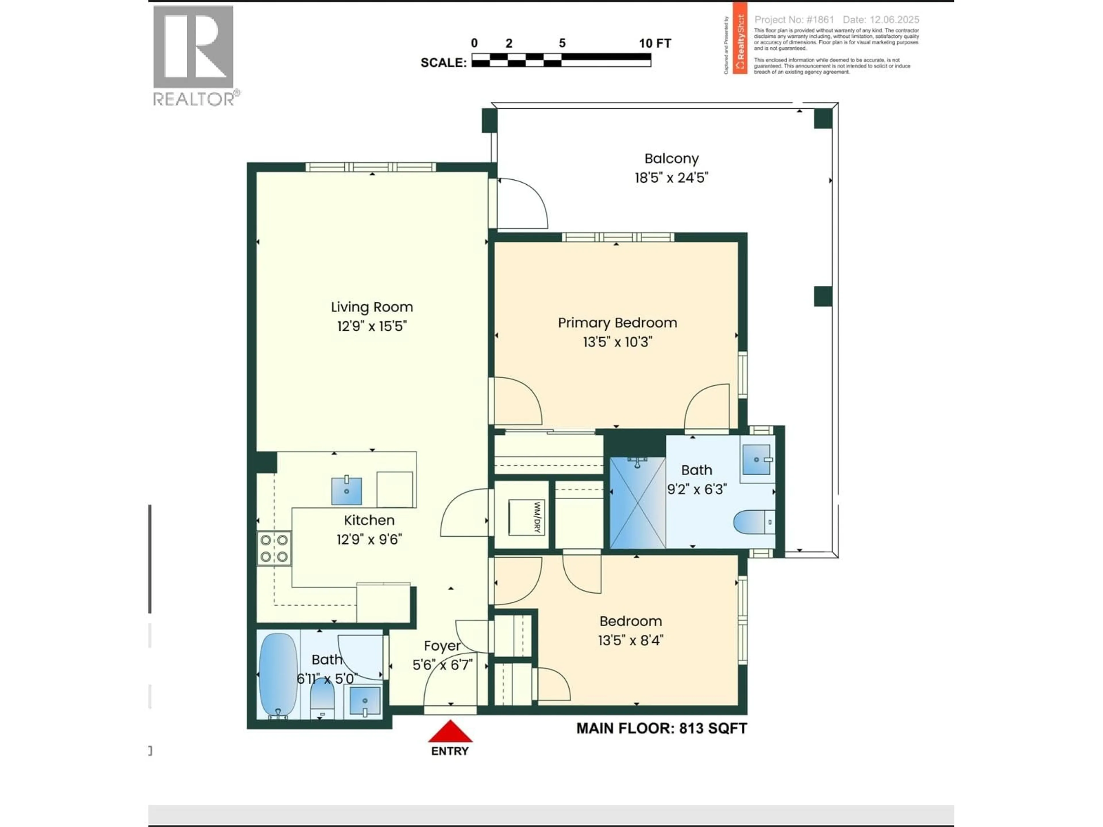 Floor plan for 1213 - 2180 KELLY AVENUE, Port Coquitlam British Columbia V3C0S6