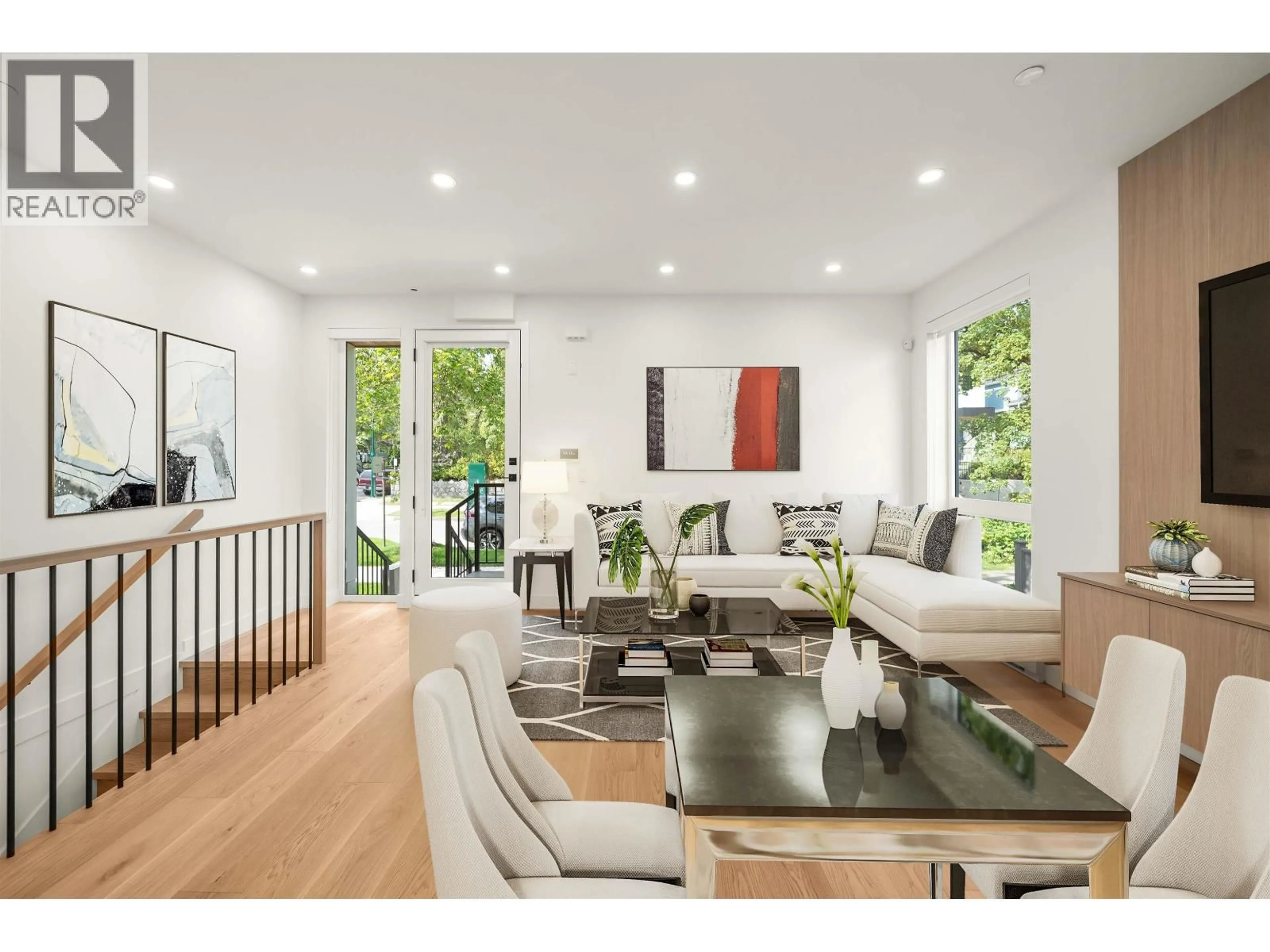 Living room with furniture, wood/laminate floor for 1904 8TH AVENUE, Vancouver British Columbia V5N1T8
