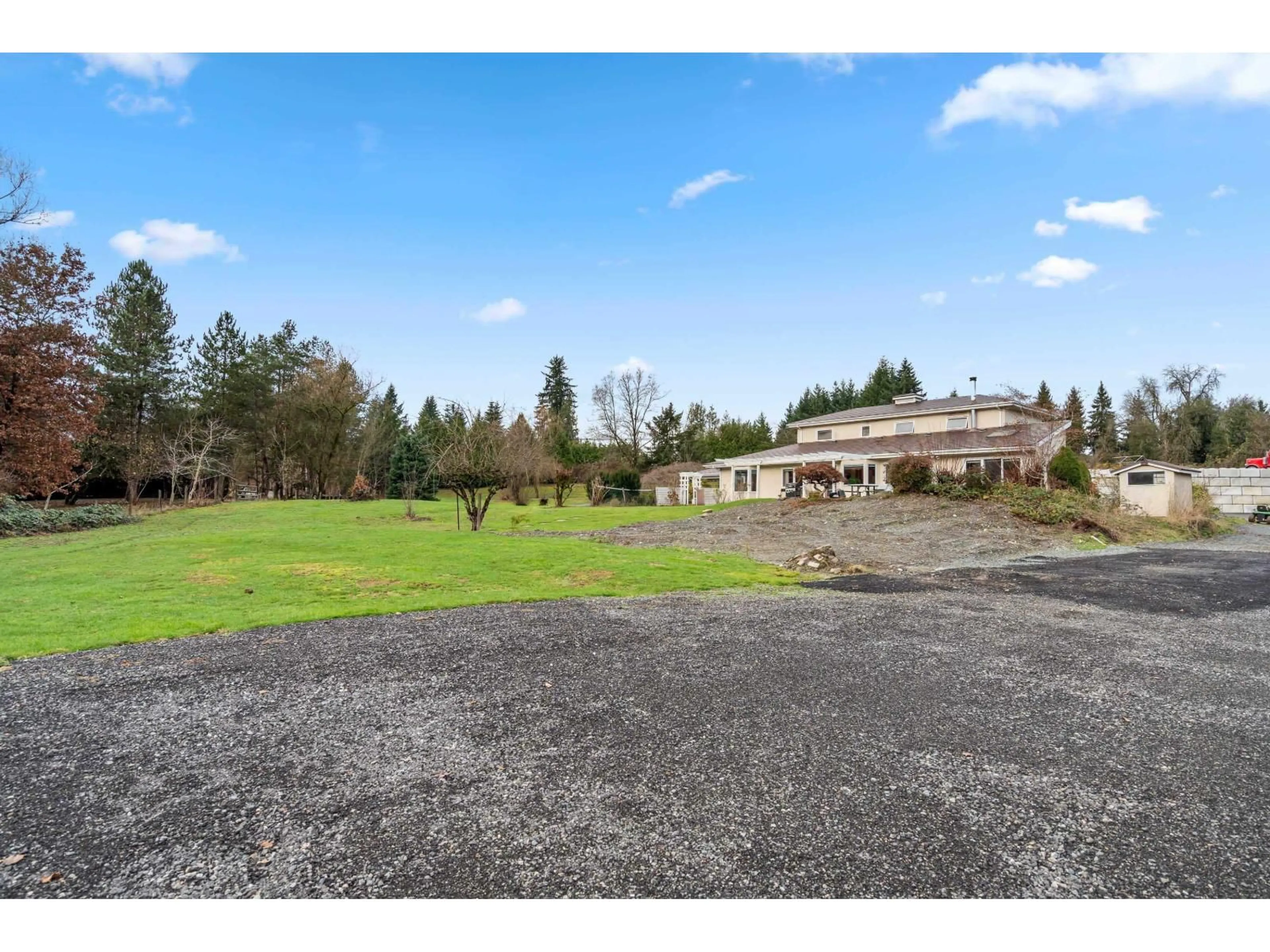 A pic from outside/outdoor area/front of a property/back of a property/a pic from drone, unknown for 8058 GLOVER ROAD, Langley British Columbia V1M3S3
