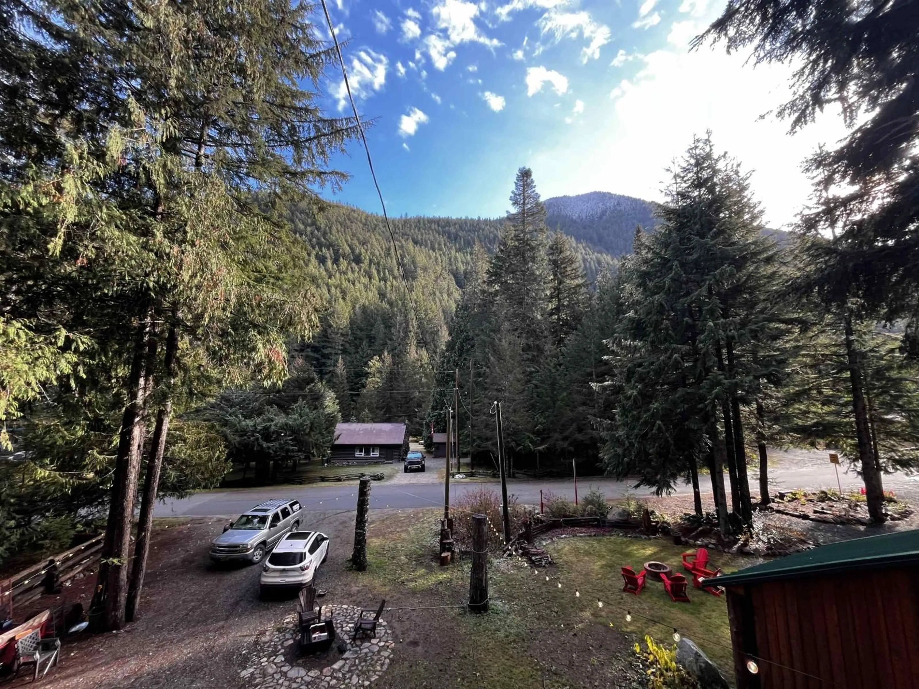 A pic from outside/outdoor area/front of a property/back of a property/a pic from drone, forest/trees view for 14371 ALPINE BOULEVARD, Sunshine Valley British Columbia V0X1L5