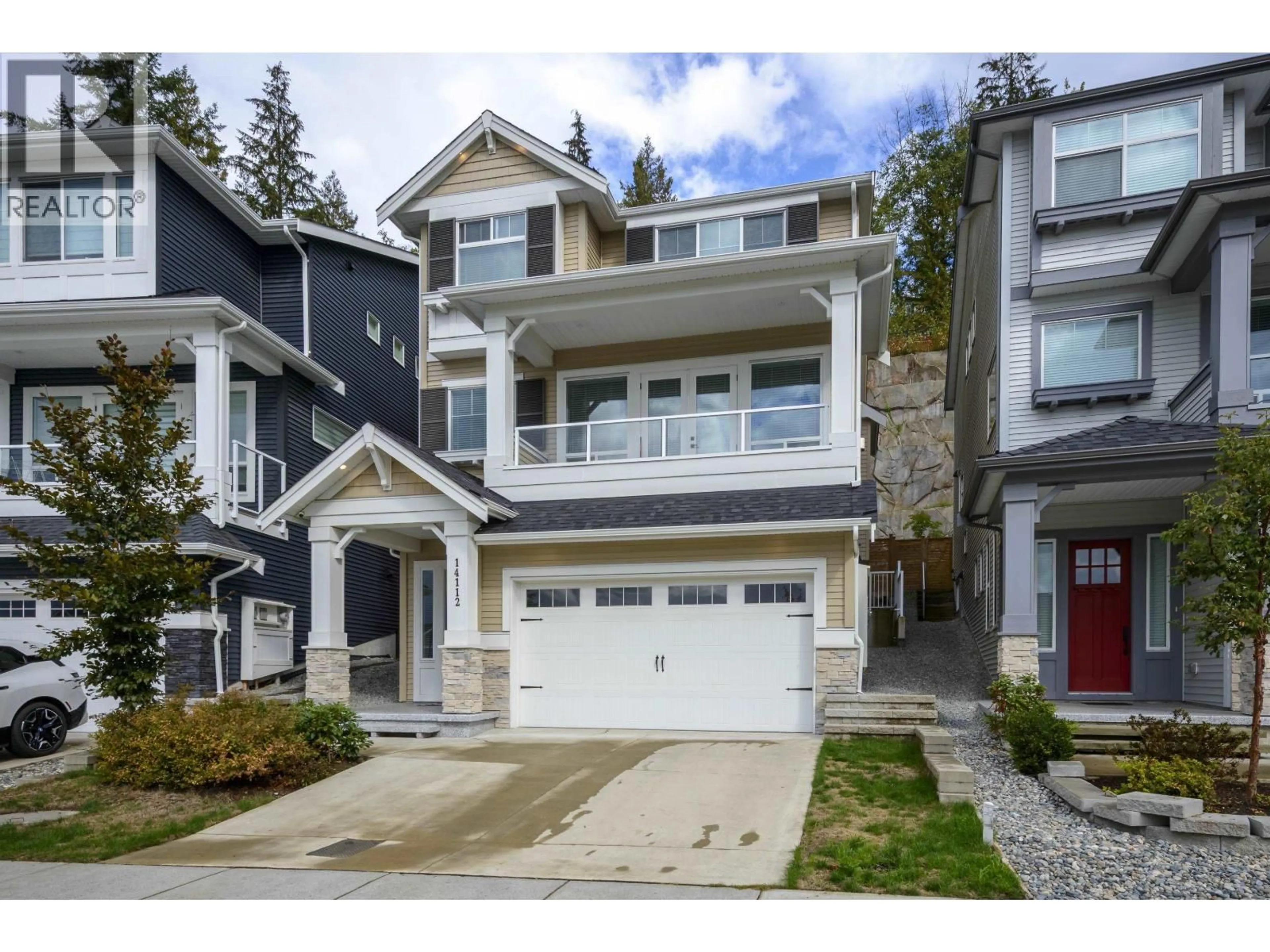 Home with vinyl exterior material, street for 14112 MIER DRIVE, Maple Ridge British Columbia V4R0G9