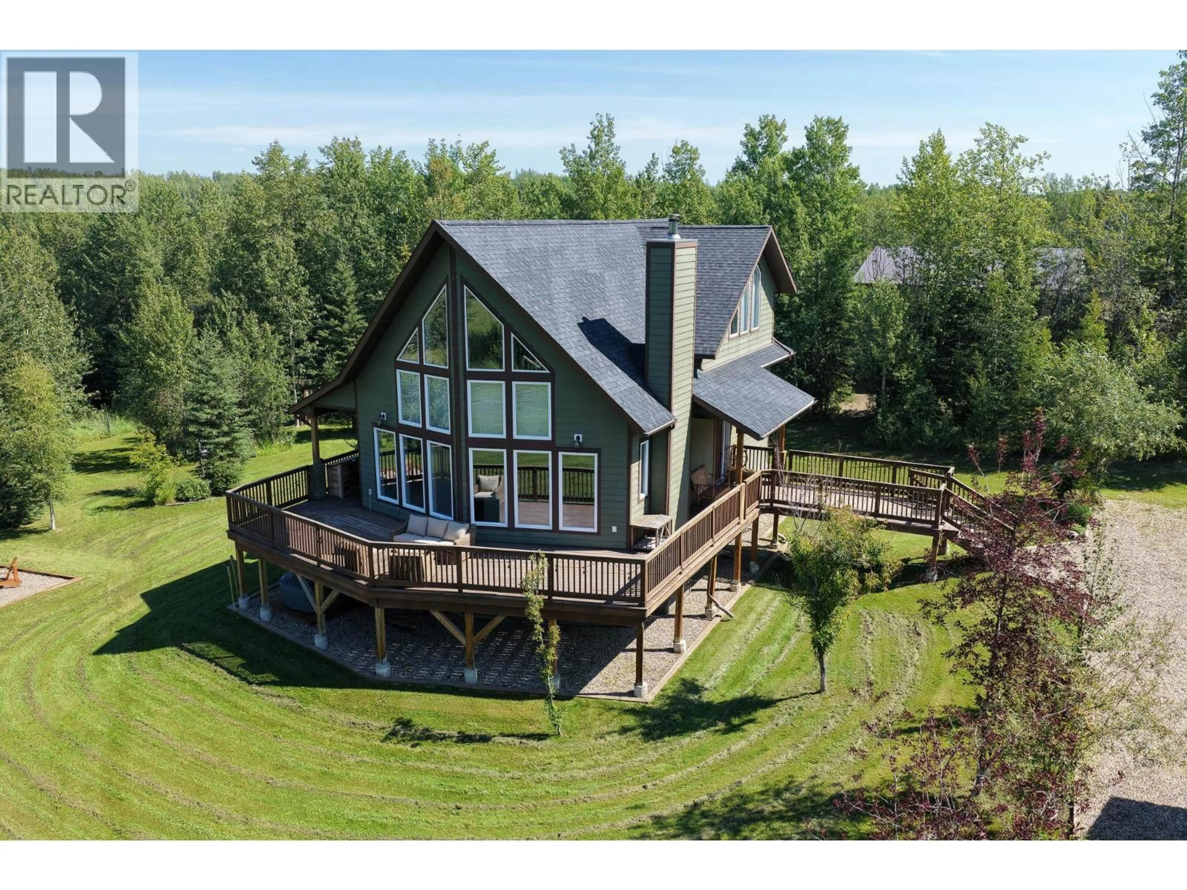 A pic from outside/outdoor area/front of a property/back of a property/a pic from drone, water/lake/river/ocean view for 13628 281 ROAD, Fort St. John British Columbia V1J8J4