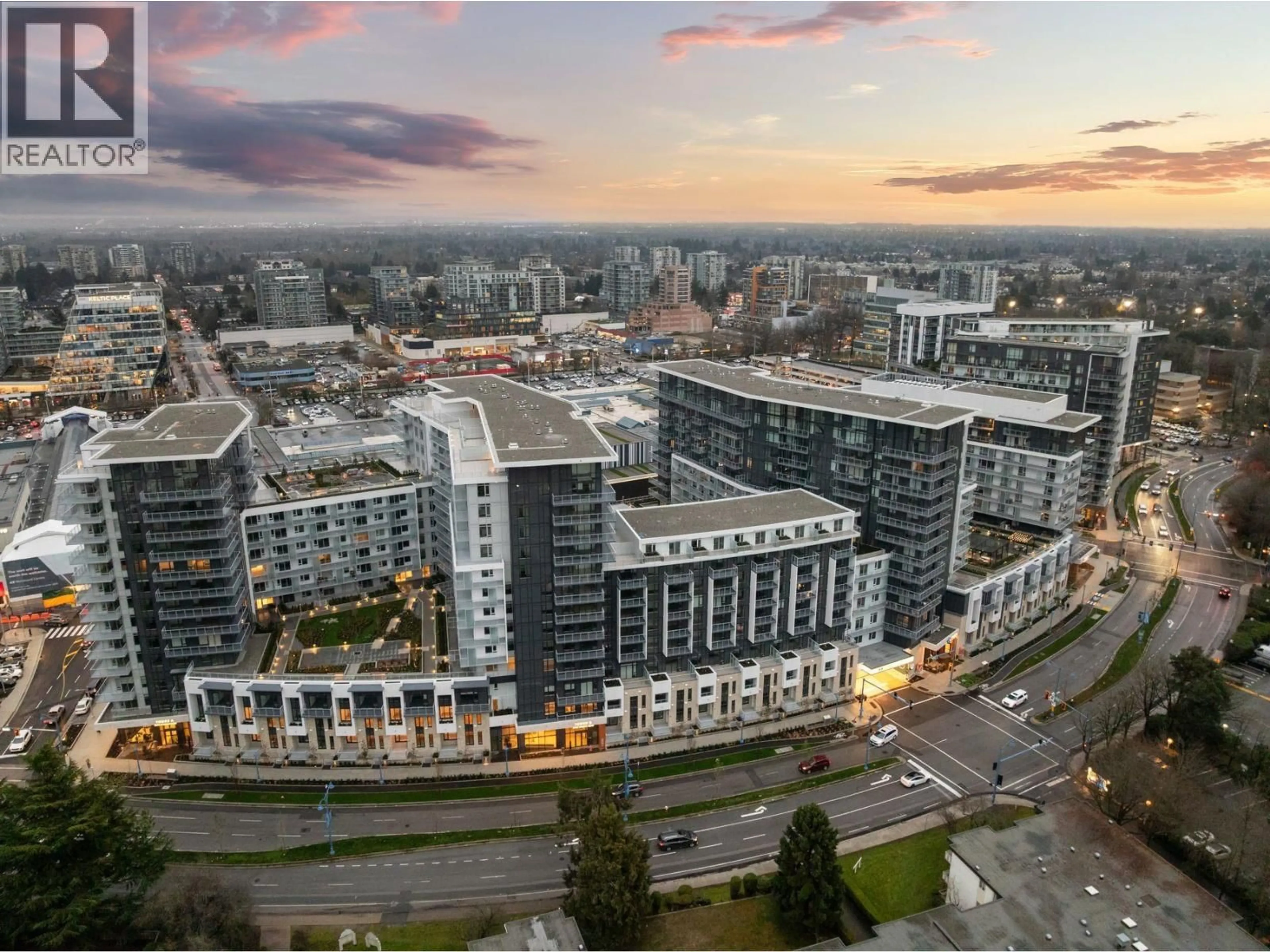 A pic from outside/outdoor area/front of a property/back of a property/a pic from drone, city buildings view from balcony for 529 - 6300 MINORU BOULEVARD, Richmond British Columbia V6Y0N1