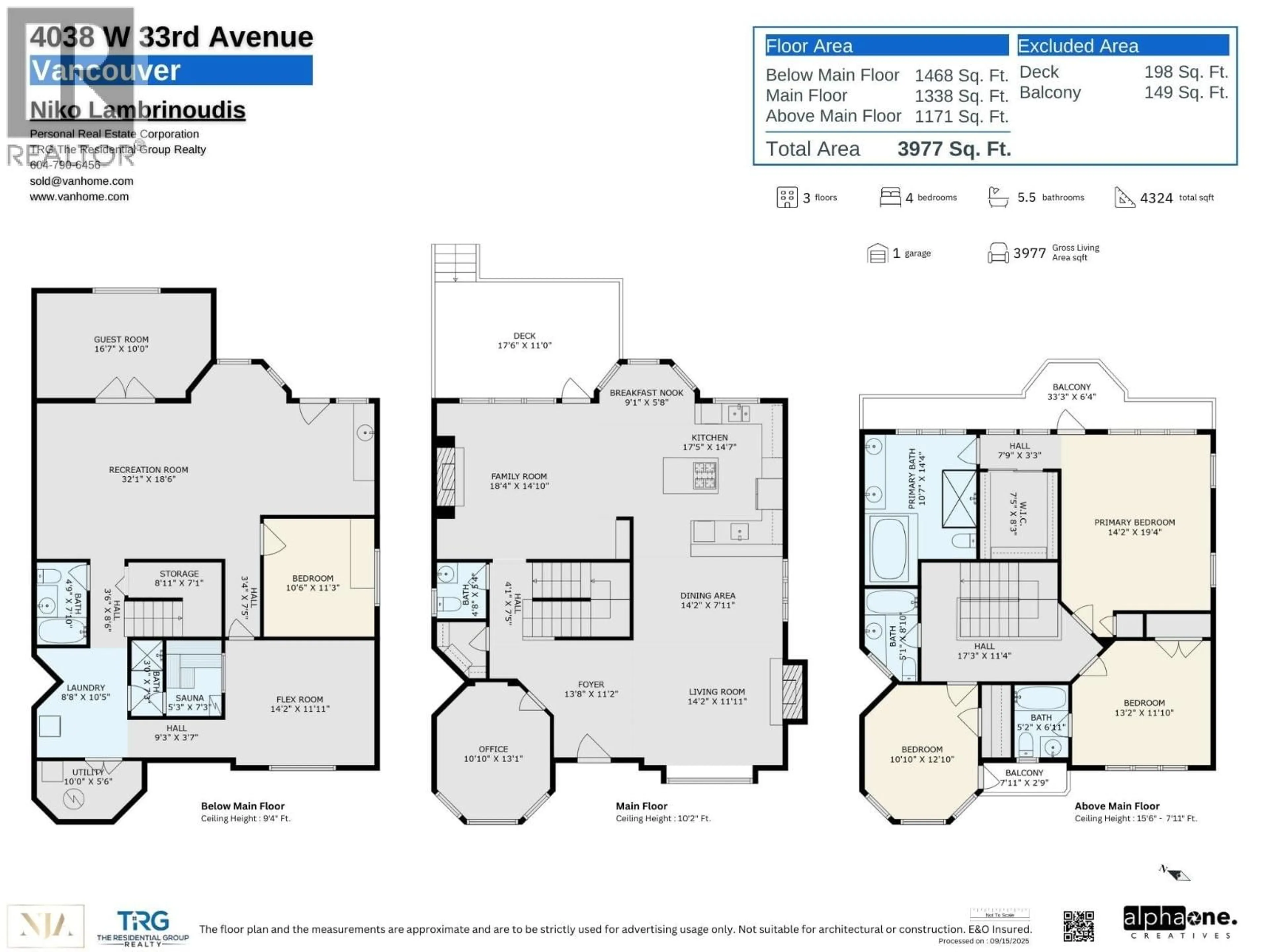 Floor plan for 4038 33RD AVENUE, Vancouver British Columbia V6N2J1