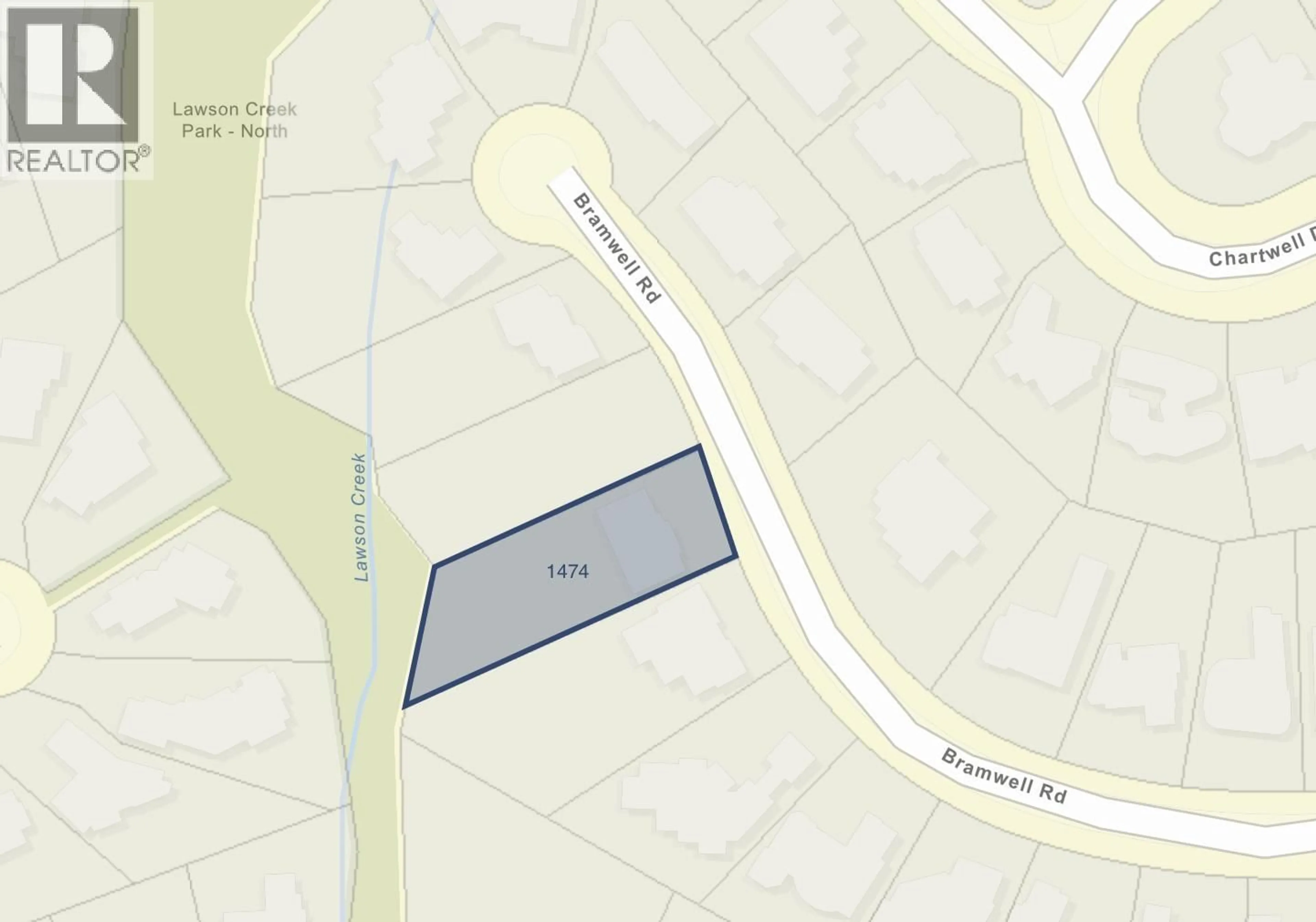 Picture of a map for 1474 BRAMWELL ROAD, West Vancouver British Columbia V7S2N9
