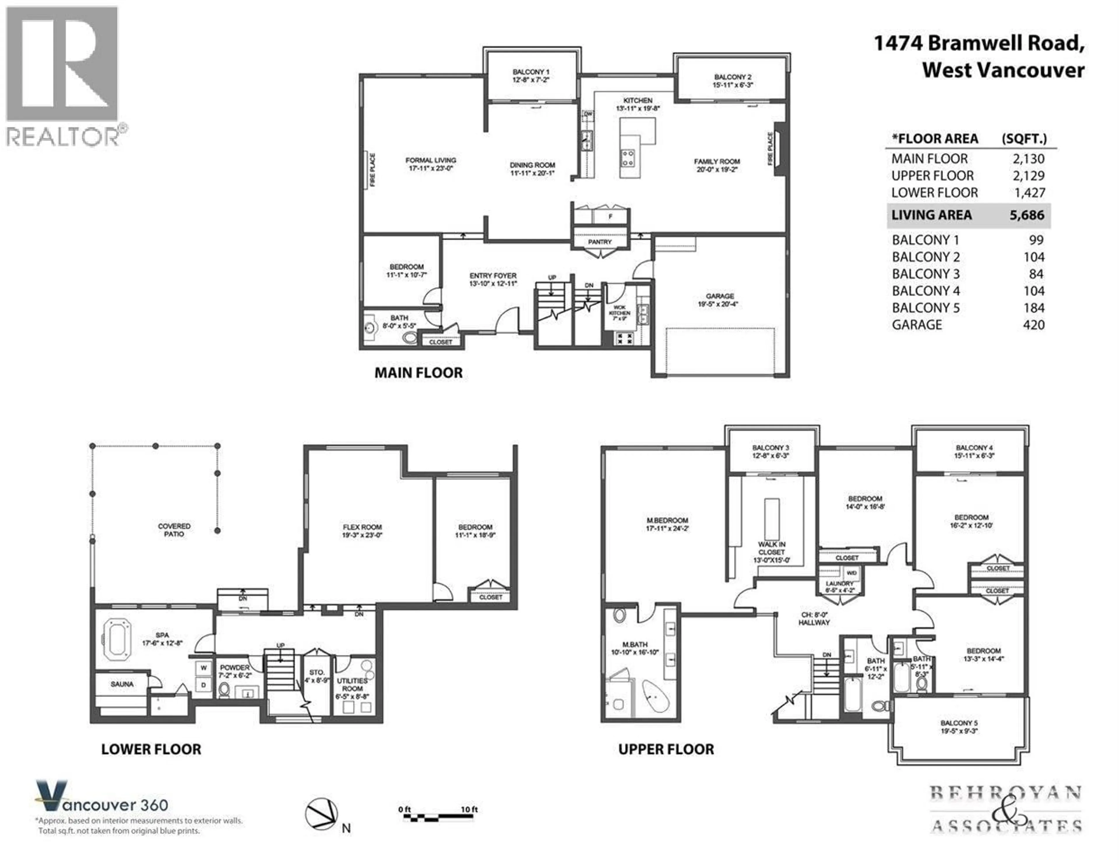 Floor plan for 1474 BRAMWELL ROAD, West Vancouver British Columbia V7S2N9