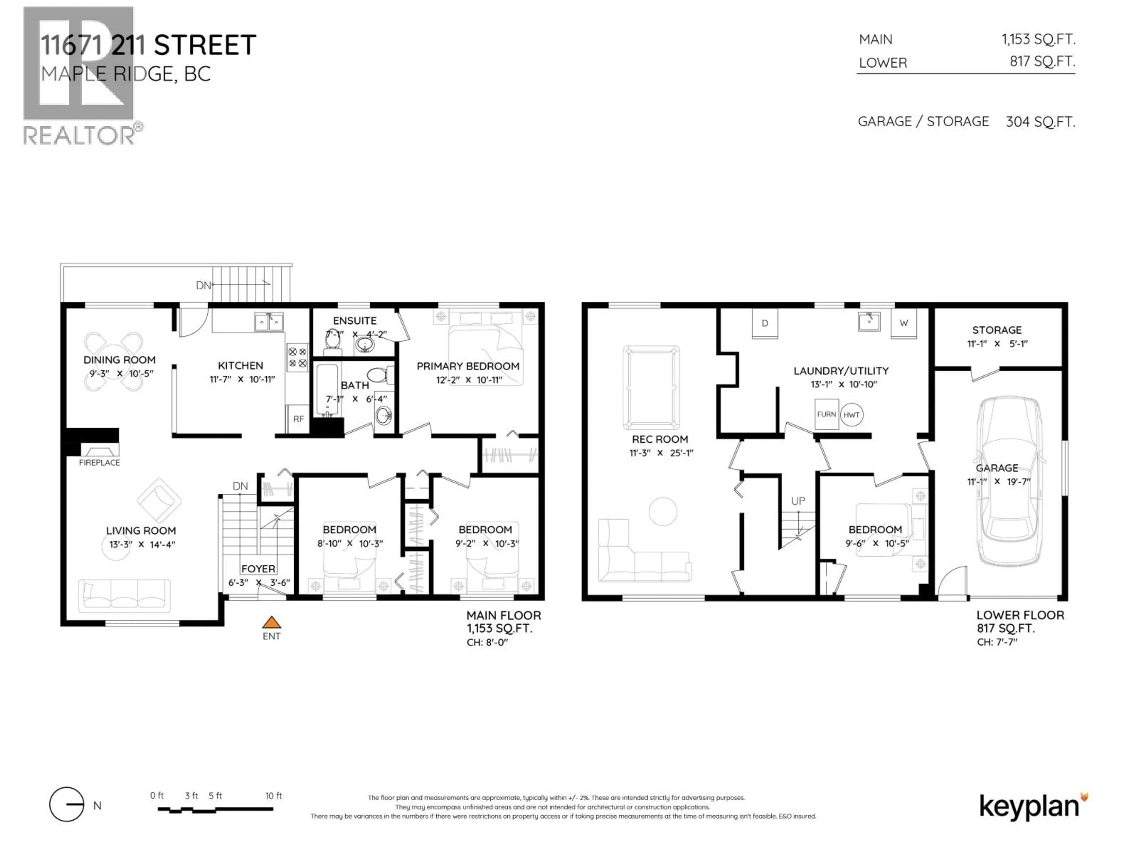 Floor plan for 11671 211 STREET, Maple Ridge British Columbia V2X7T5