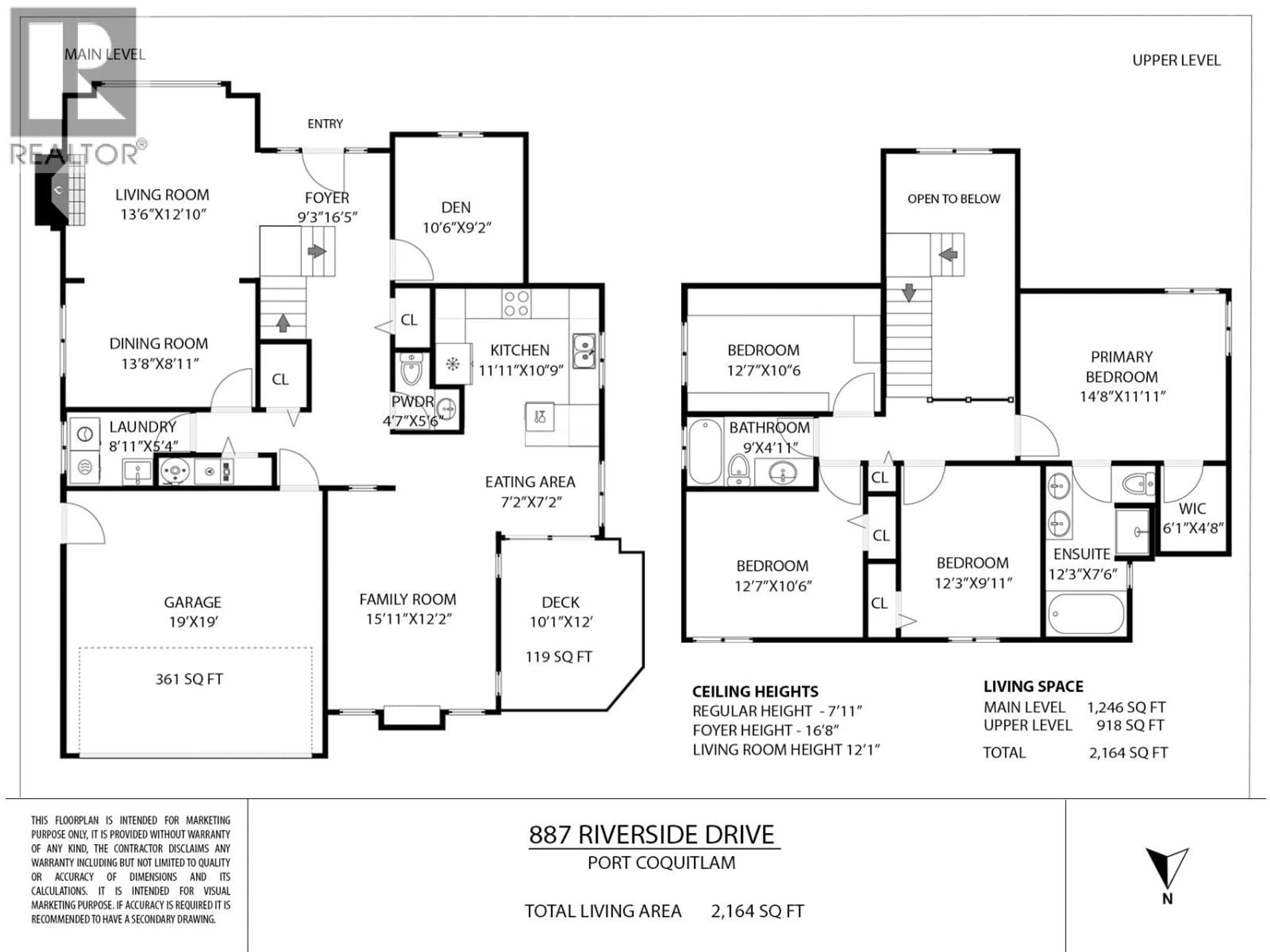 Floor plan for 887 RIVERSIDE DRIVE, Port Coquitlam British Columbia V3B7T6
