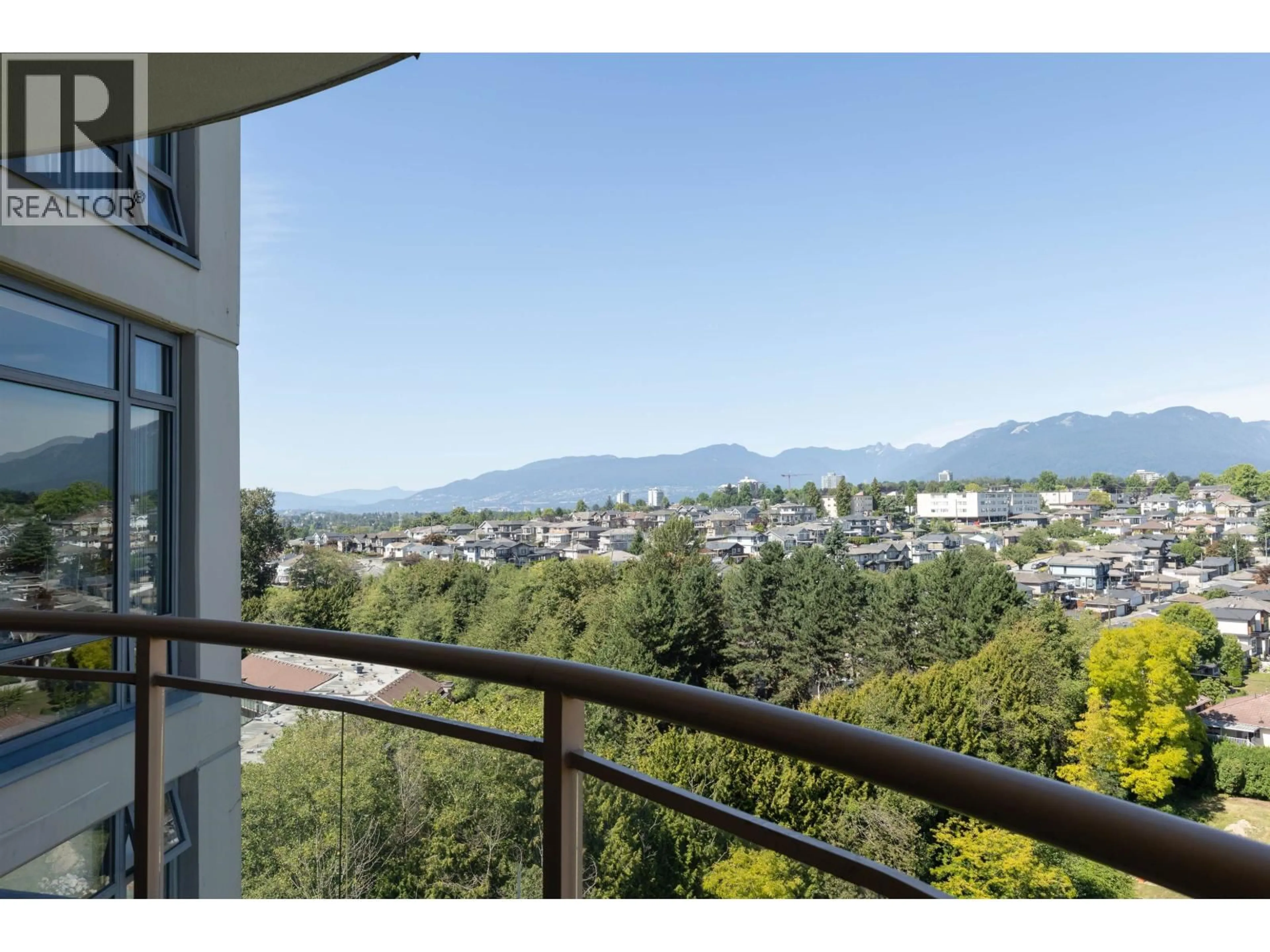 Balcony in the apartment, mountain view for 1301 - 4425 HALIFAX STREET, Burnaby British Columbia V5C6P2