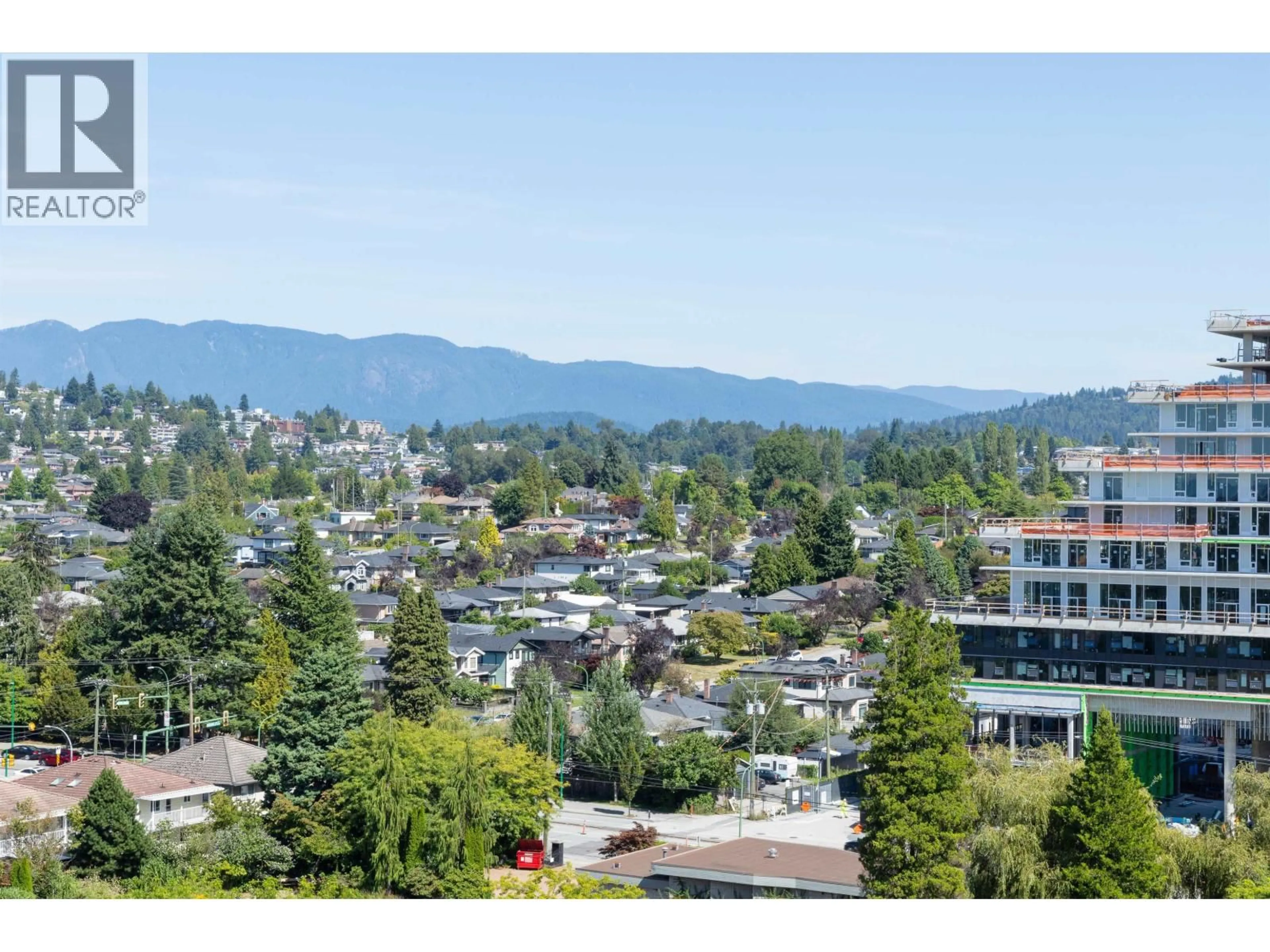 A pic from outside/outdoor area/front of a property/back of a property/a pic from drone, mountain view for 1301 - 4425 HALIFAX STREET, Burnaby British Columbia V5C6P2