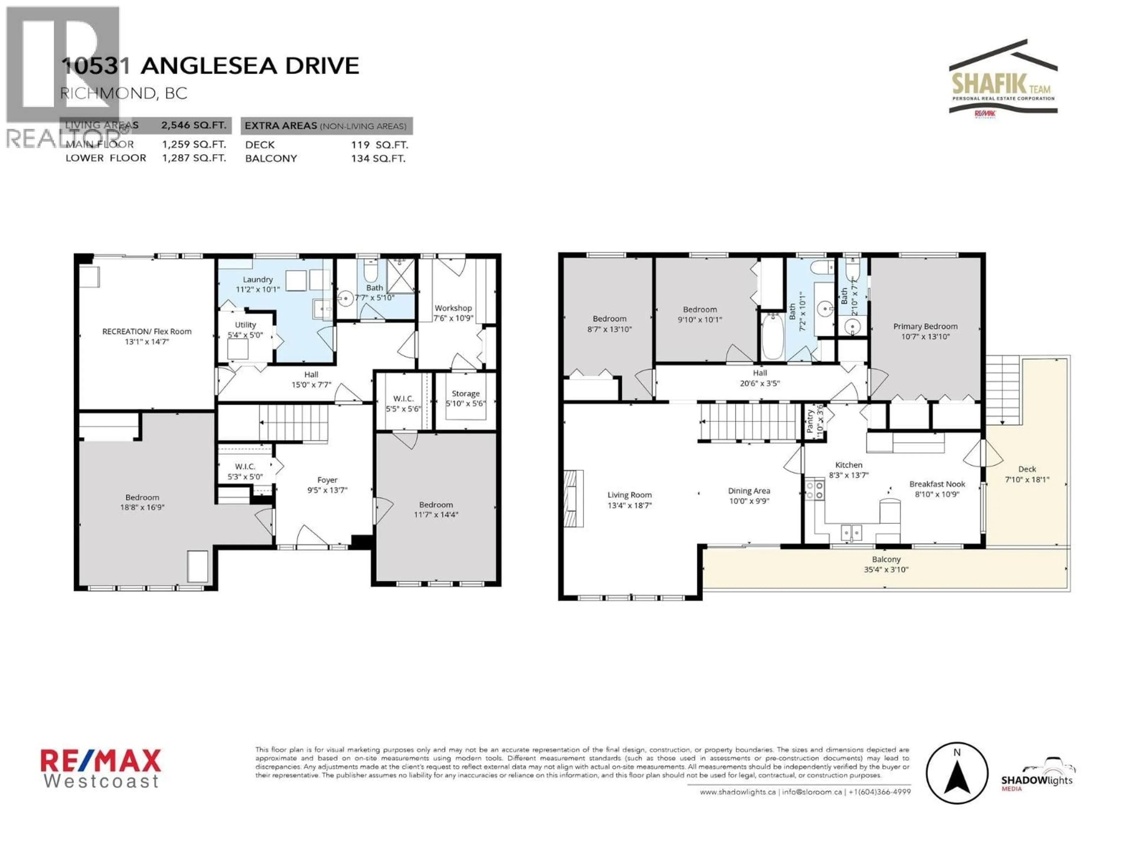 Floor plan for 10531 ANGLESEA DRIVE, Richmond British Columbia V7A3B7