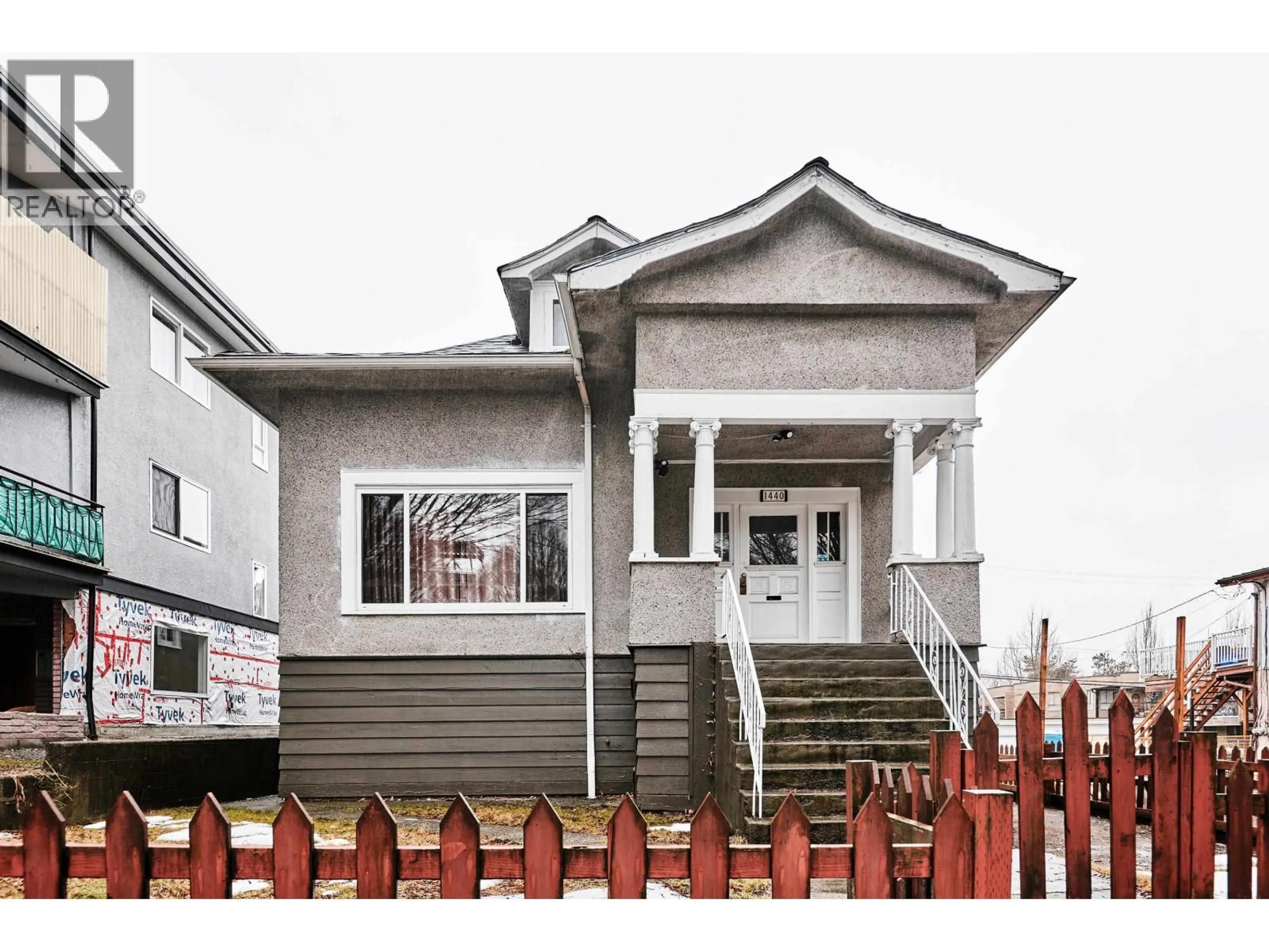 Home with vinyl exterior material, street for 1440 1ST AVENUE, Vancouver British Columbia V5N1A3