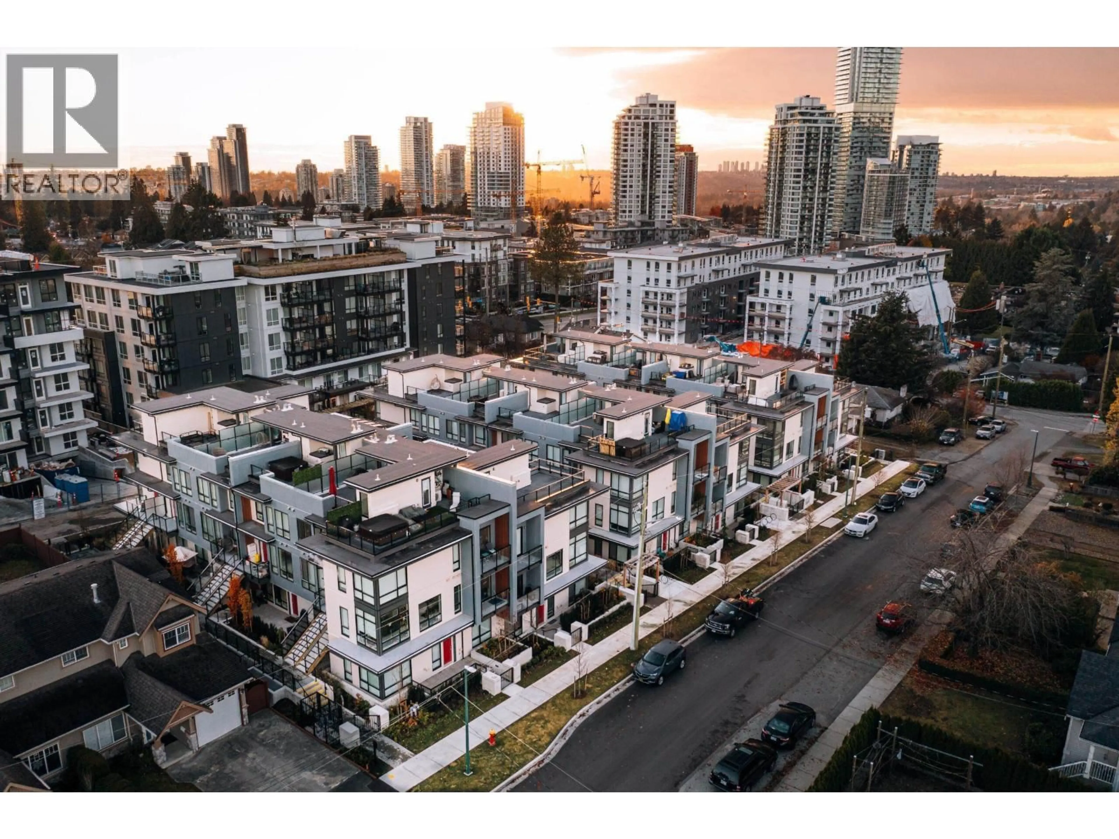 A pic from outside/outdoor area/front of a property/back of a property/a pic from drone, city buildings view from balcony for 113 - 708 LEA AVENUE, Coquitlam British Columbia V3J4H5