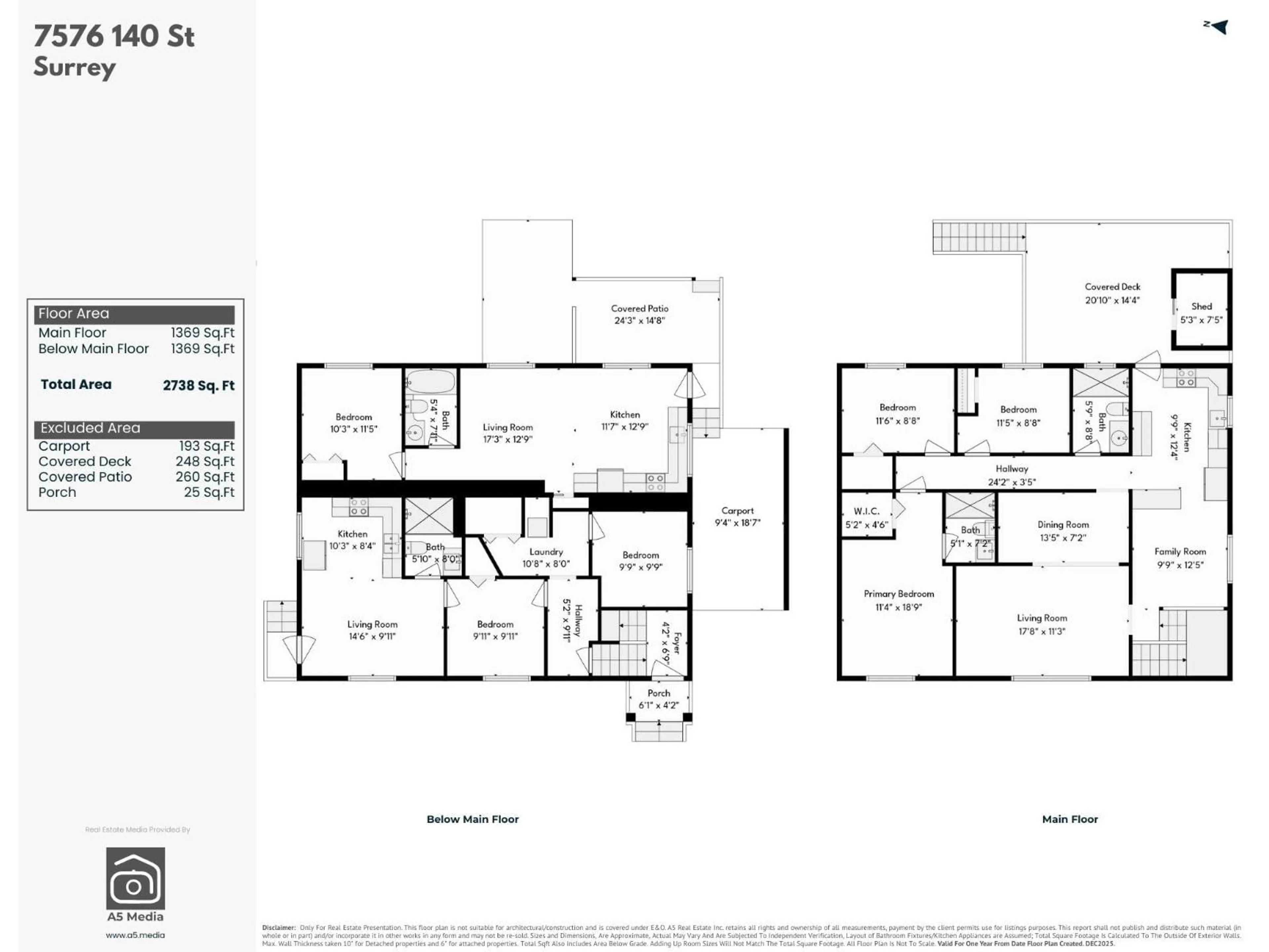 Floor plan for 7576 140 STREET, Surrey British Columbia V3W5J8