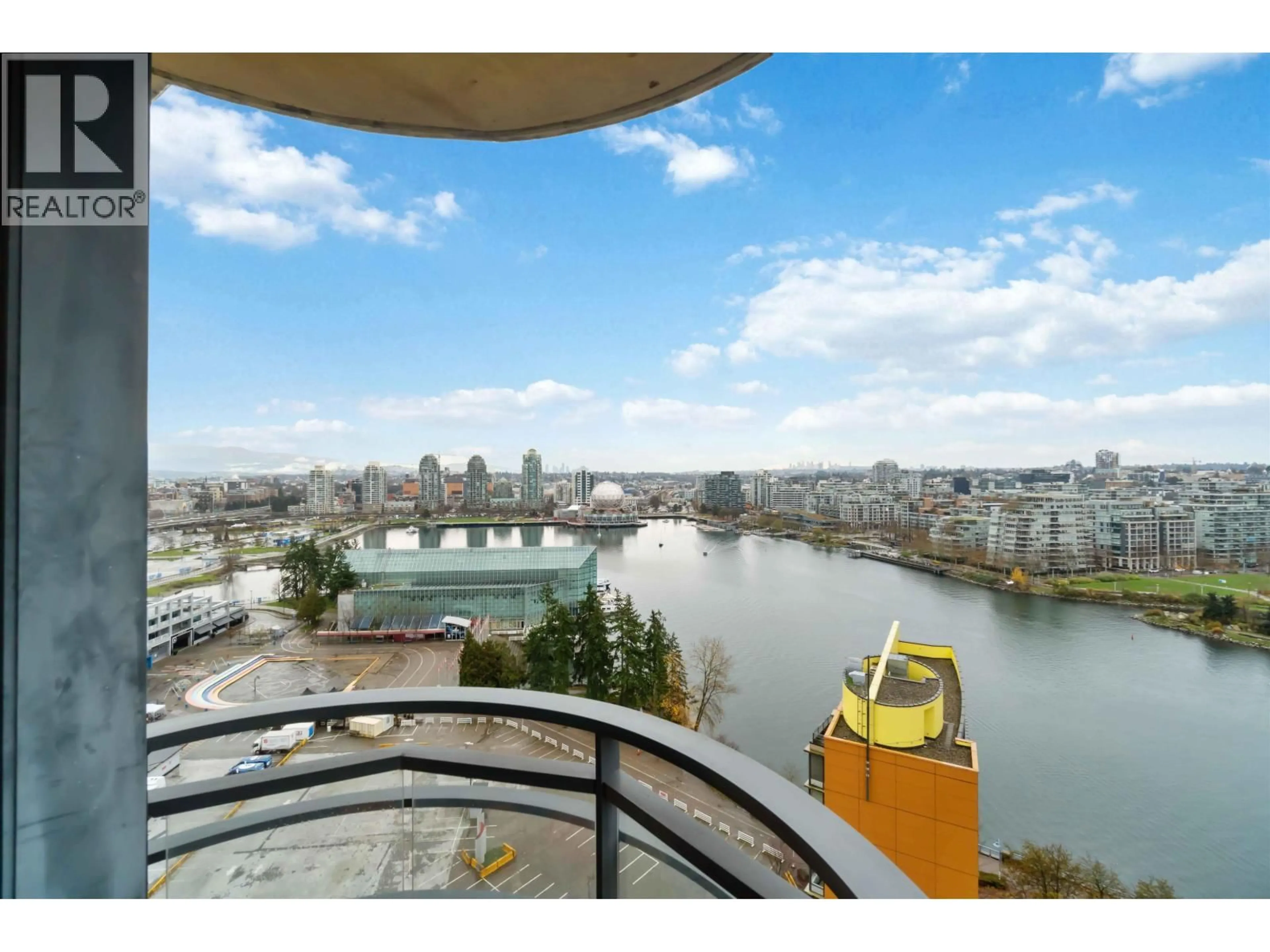 Balcony in the apartment, water/lake/river/ocean view for 2303 - 33 SMITHE STREET, Vancouver British Columbia V6B0B5