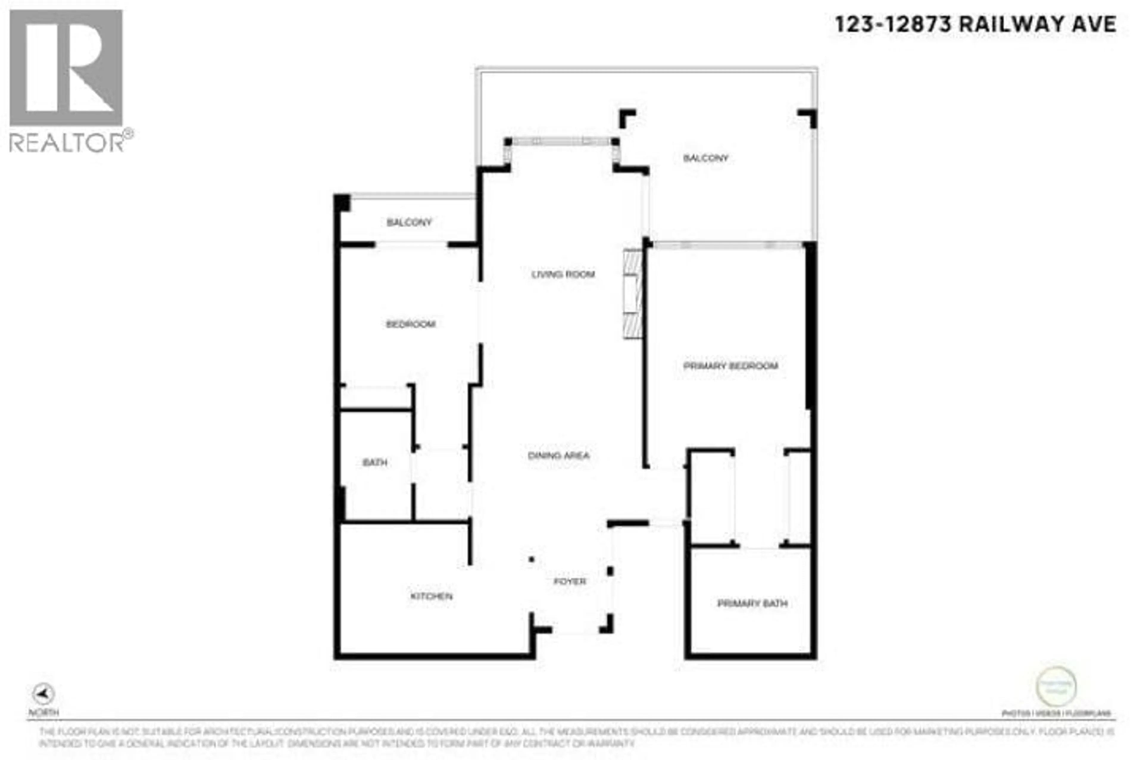 Floor plan for 123 - 12873 RAILWAY AVENUE, Richmond British Columbia V7E6K3