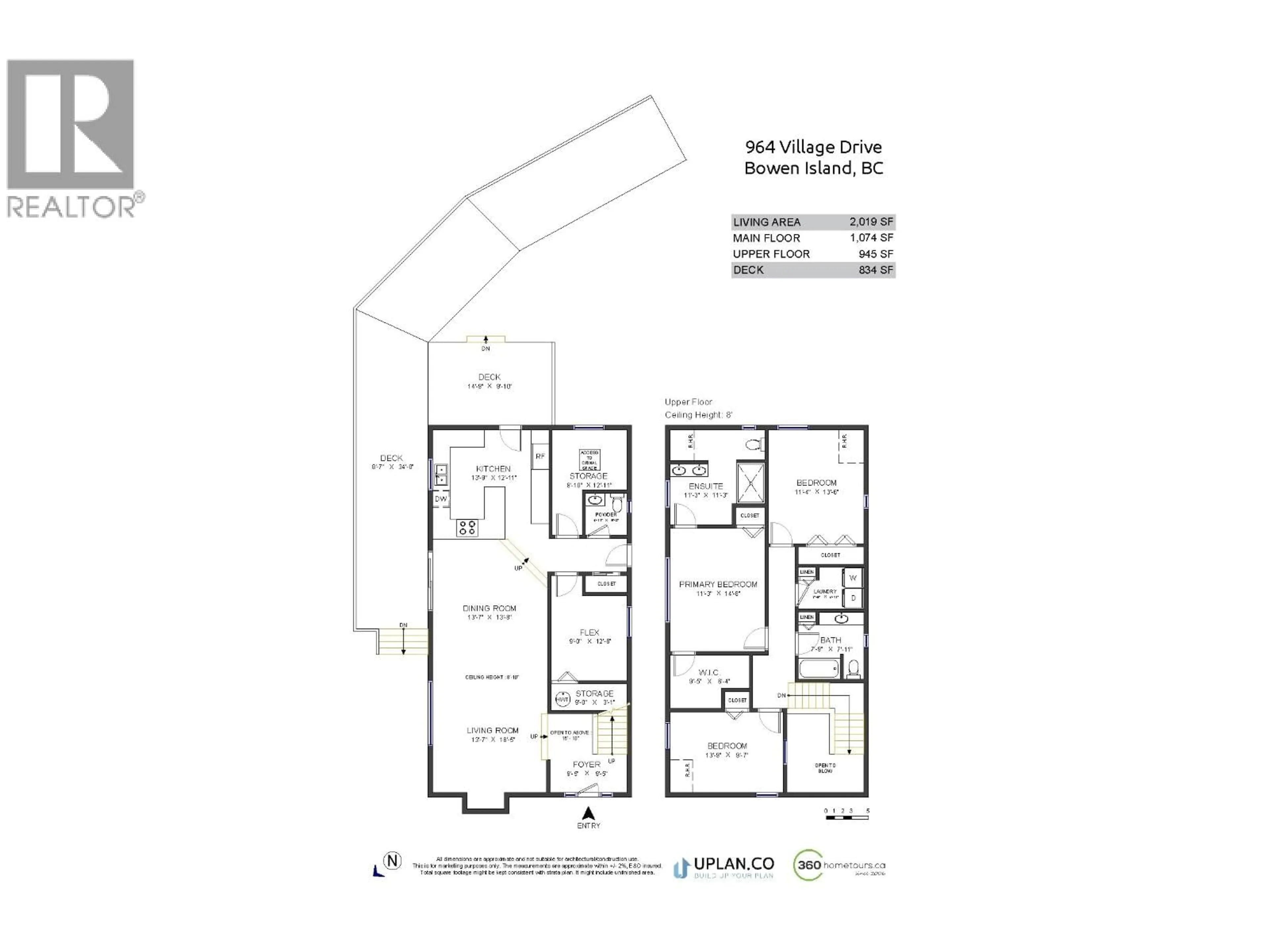 Floor plan for 964 VILLAGE DRIVE, Bowen Island British Columbia V0N1G1