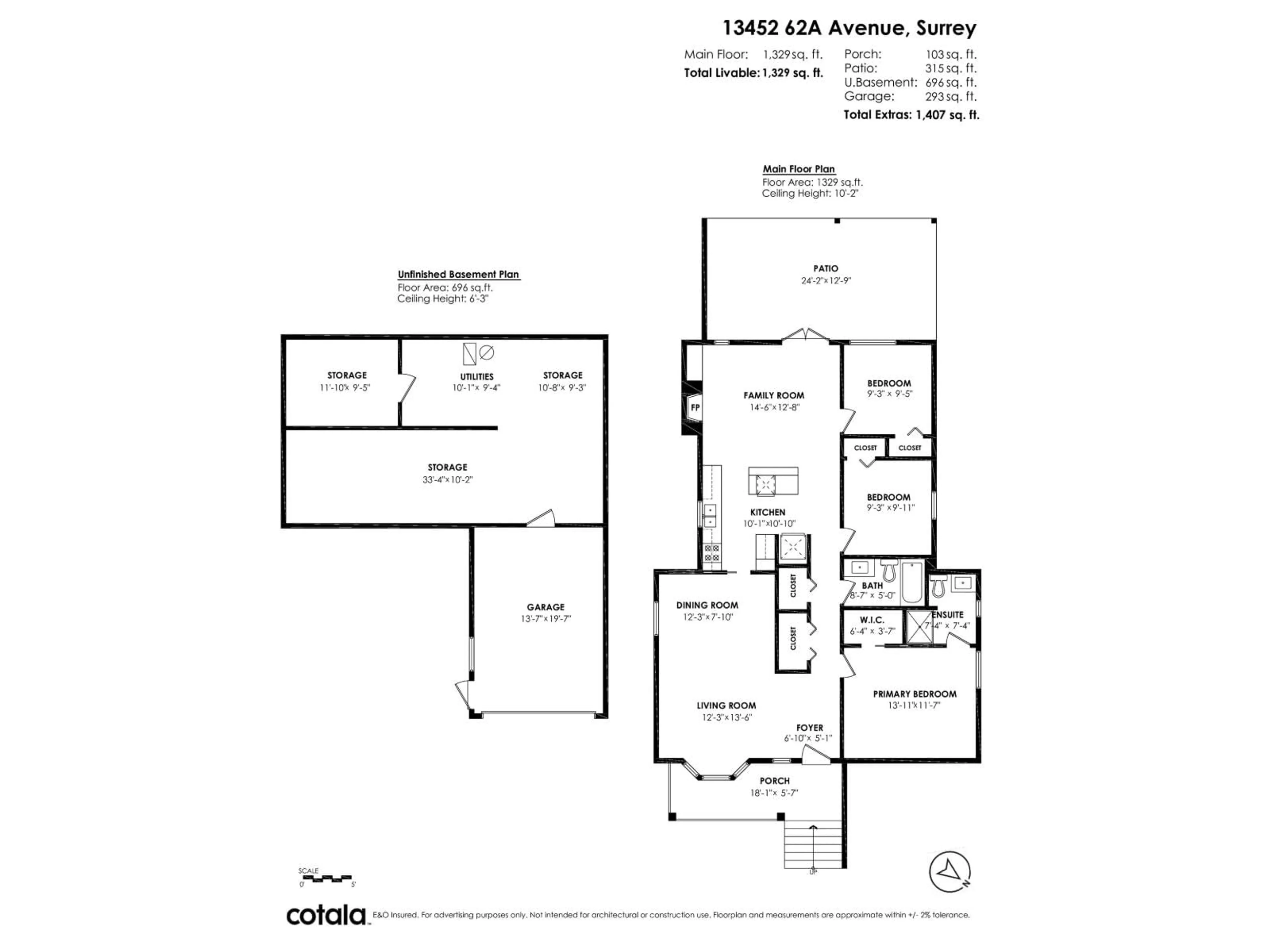 Floor plan for 13452 62A AVENUE, Surrey British Columbia V3X1K4
