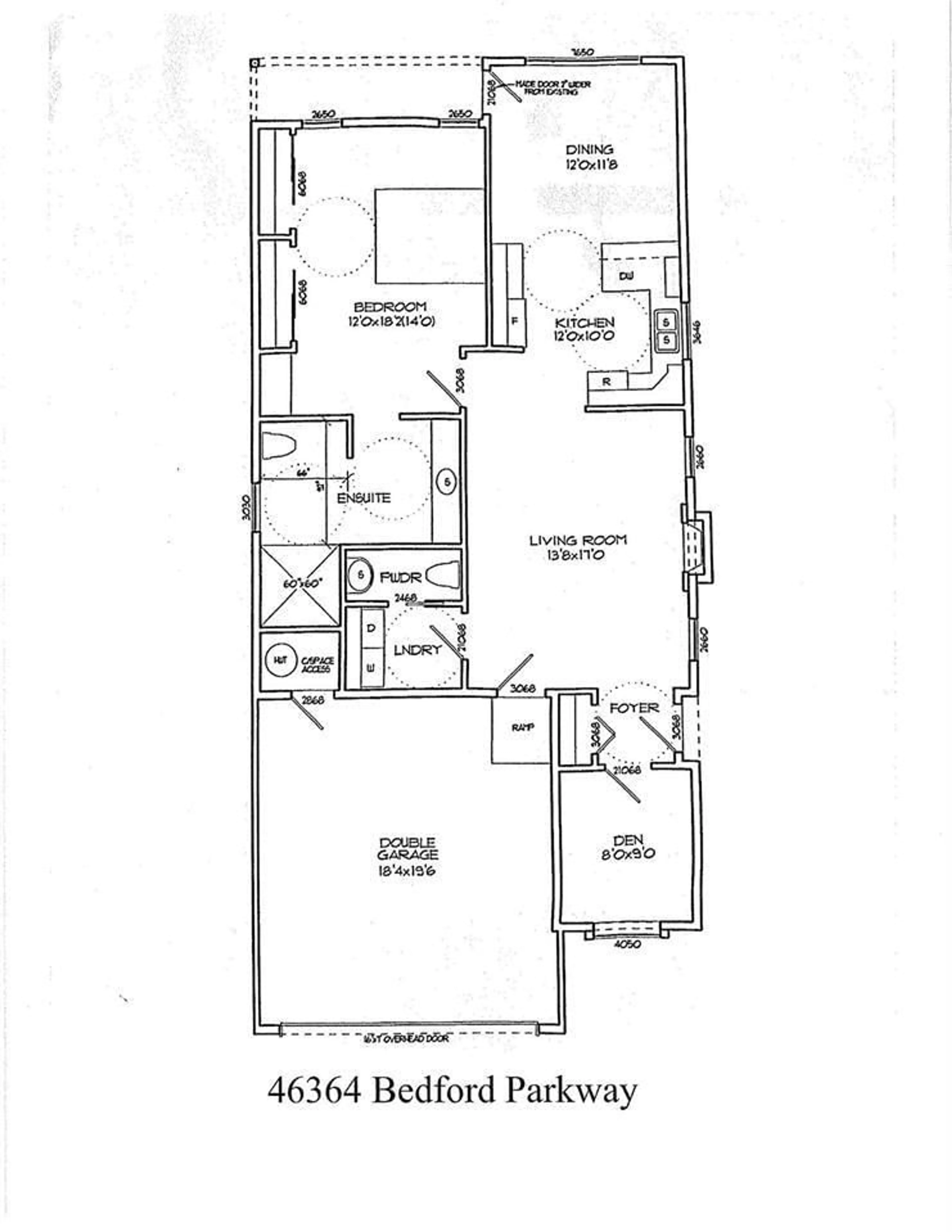 Floor plan for 46364 BEDFORD PARKWAY, Chilliwack British Columbia V2R5N4