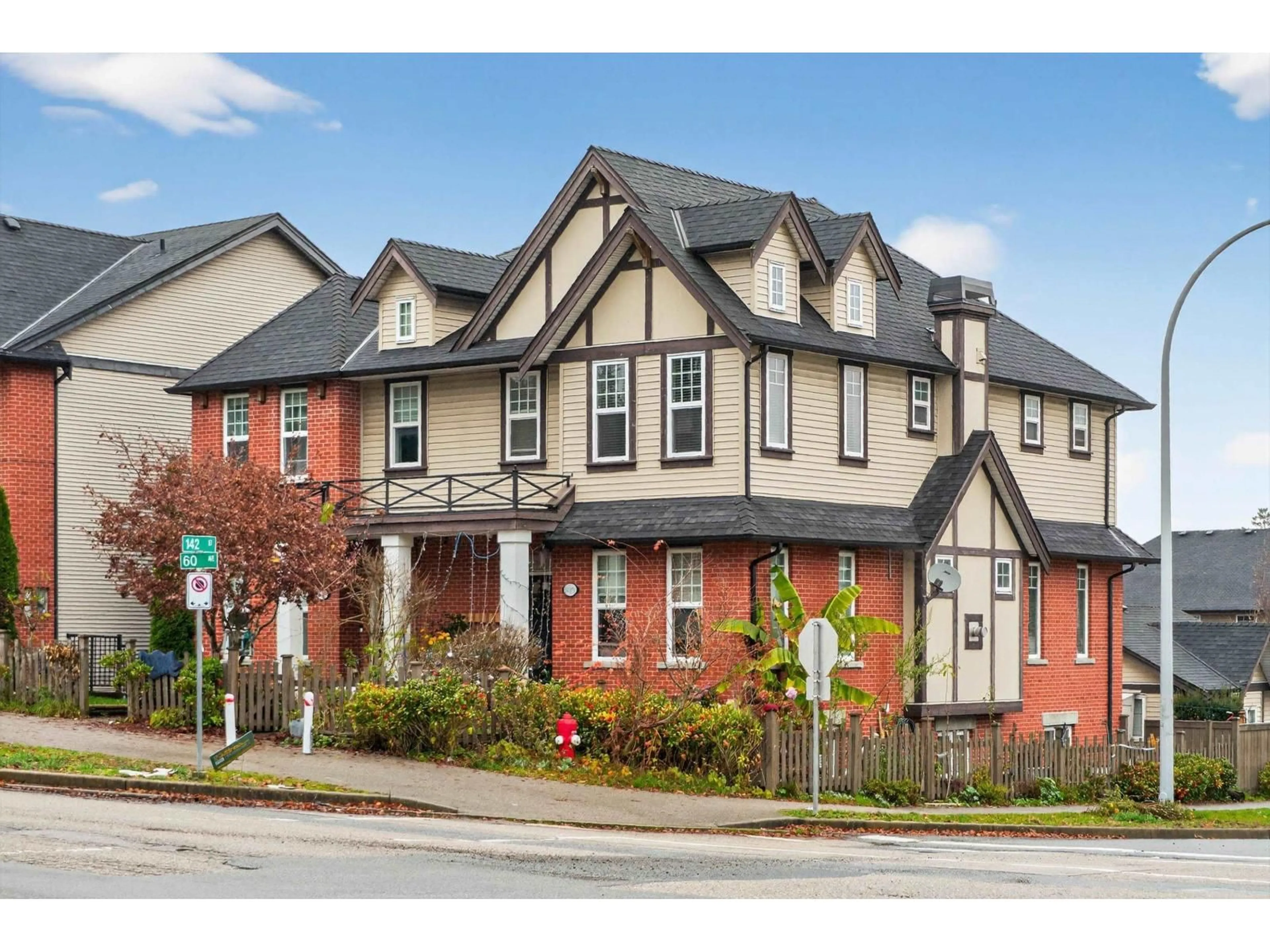 Home with brick exterior material, street for 14191 60 AVENUE, Surrey British Columbia V3X0G1