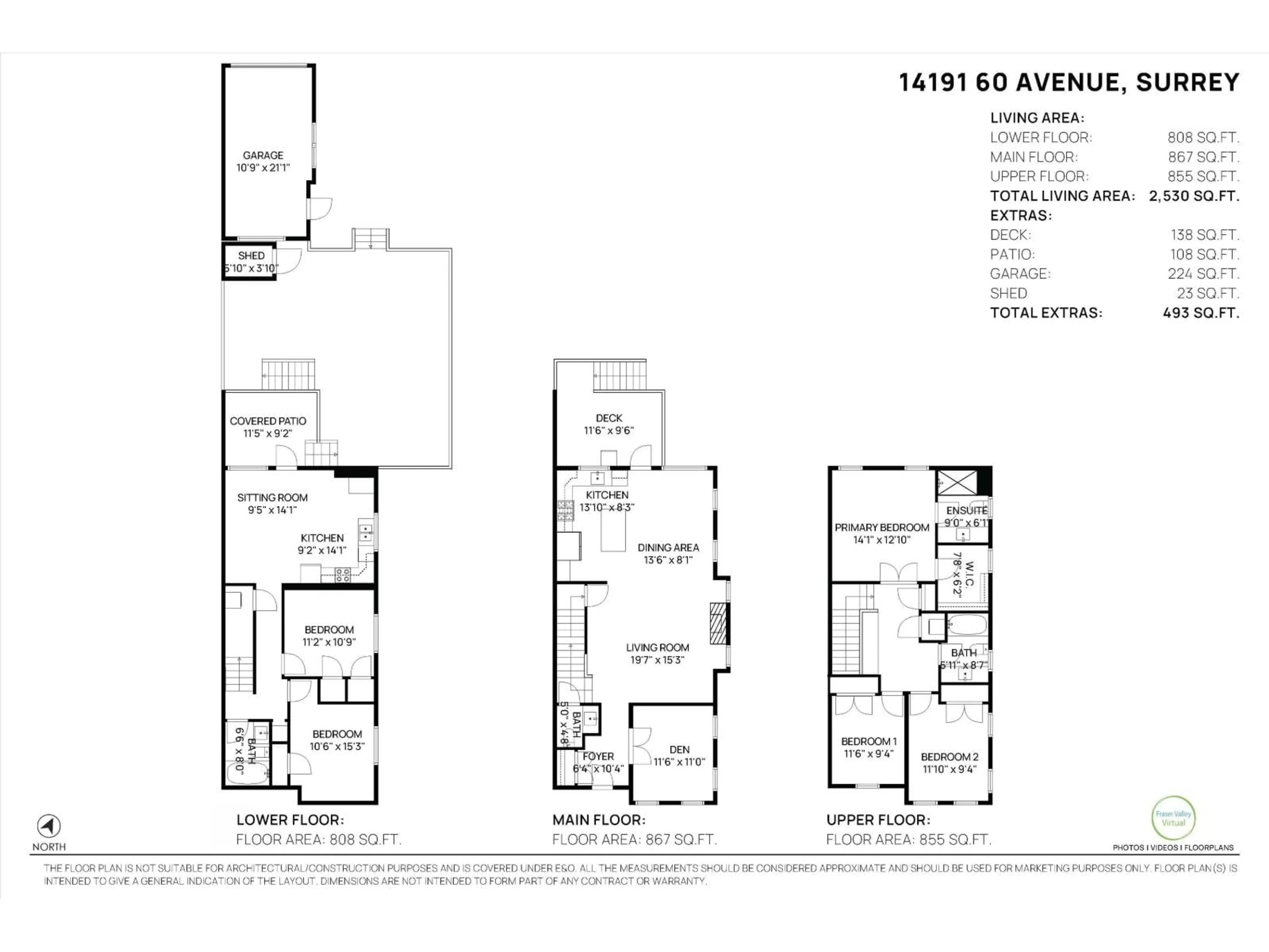 Floor plan for 14191 60 AVENUE, Surrey British Columbia V3X0G1