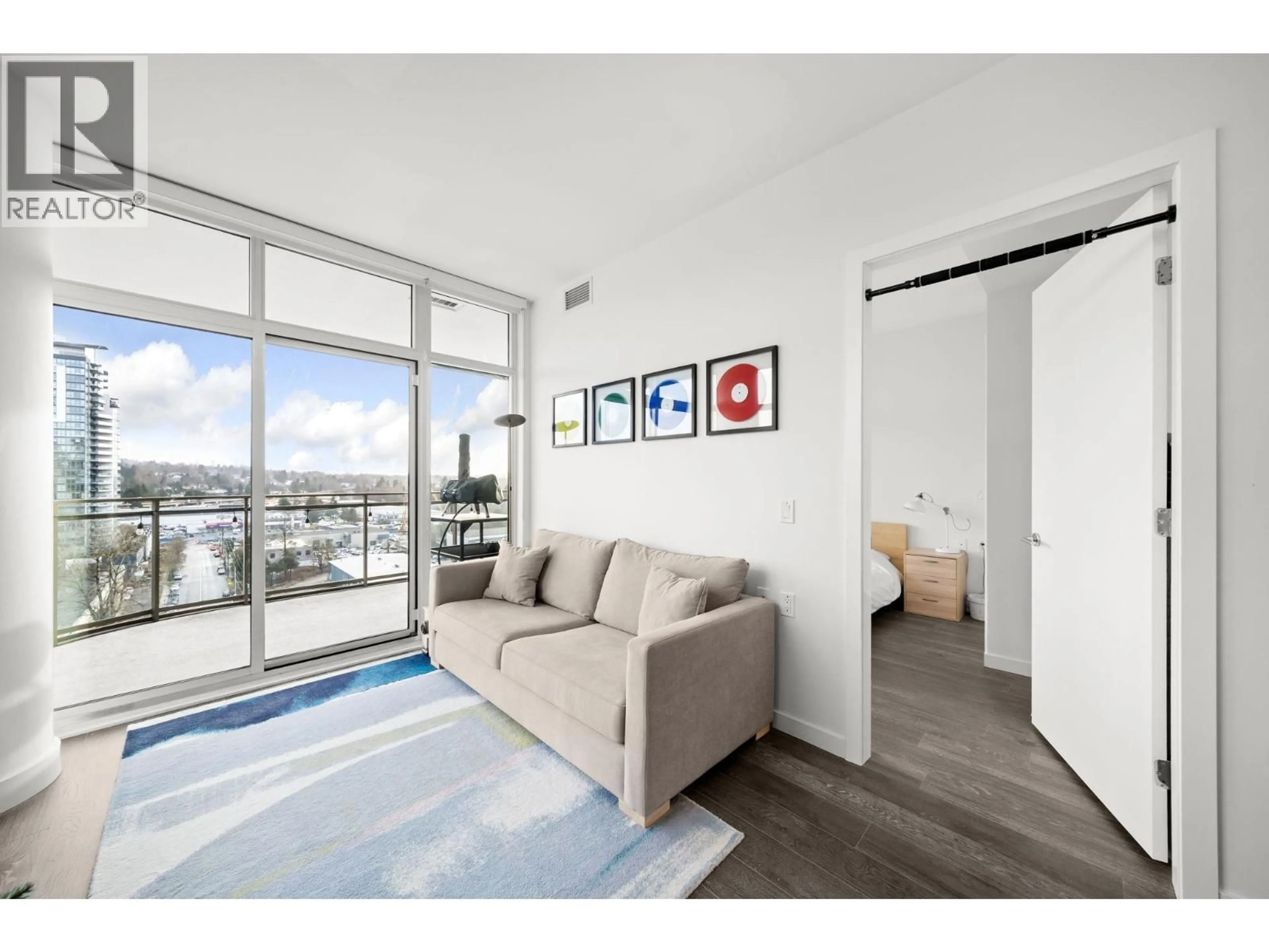 Living room with furniture, unknown for 1202 - 5333 GORING STREET, Burnaby British Columbia V5B0B6