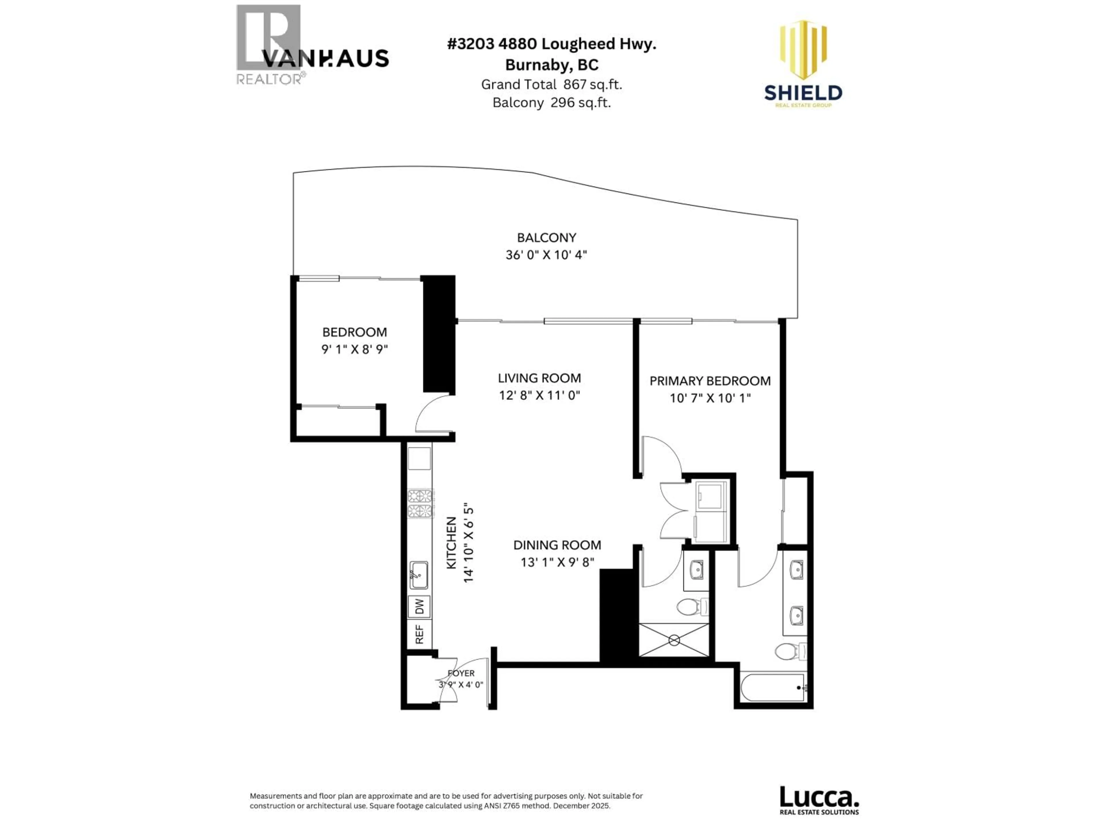 Floor plan for 3203 - 4880 LOUGHEED HIGHWAY, Burnaby British Columbia V5C0N1