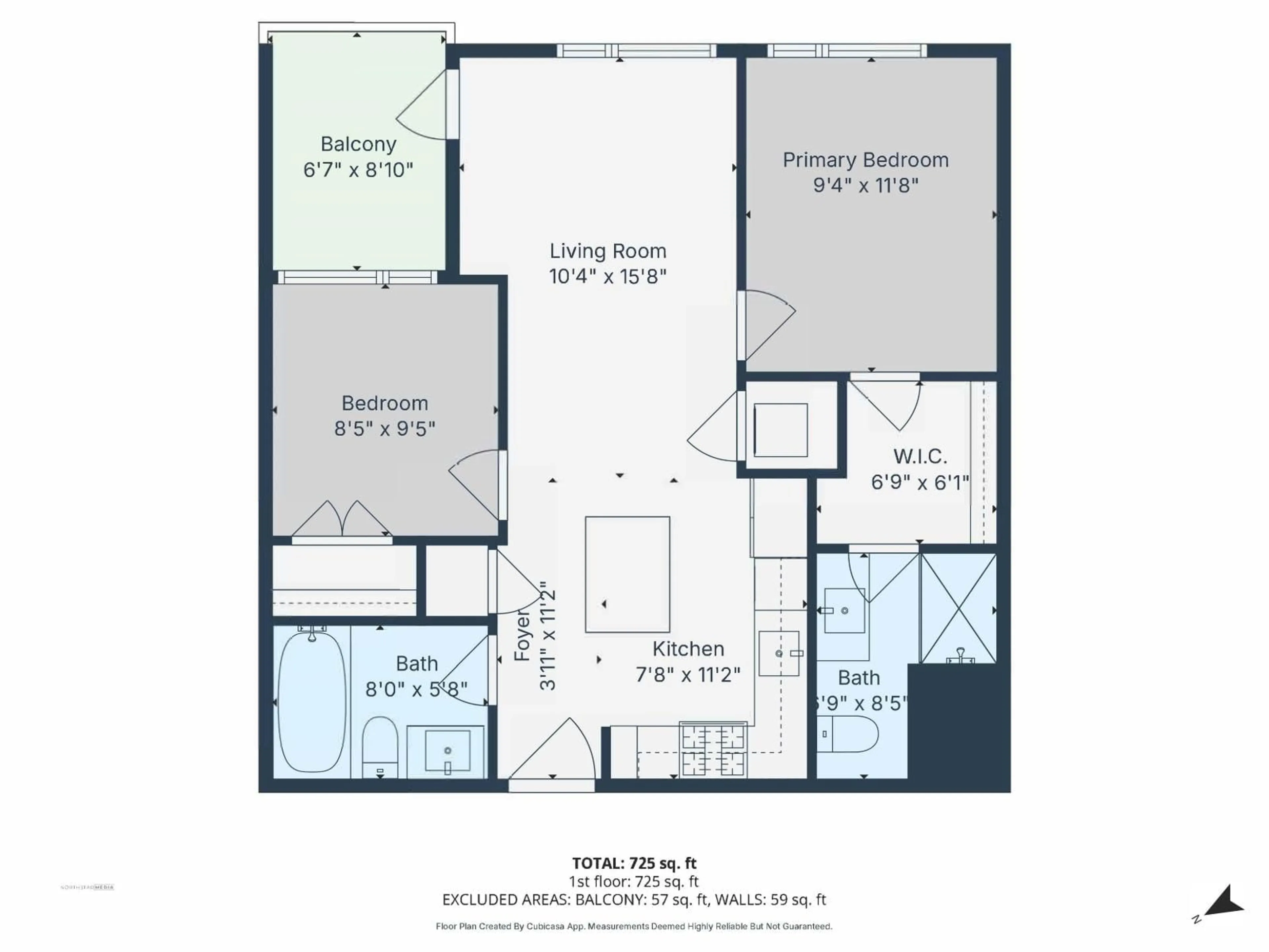 Floor plan for 408 - 27215 ALDERGROVE TOWN CENTRE DRIVE, Langley British Columbia V4W0E3